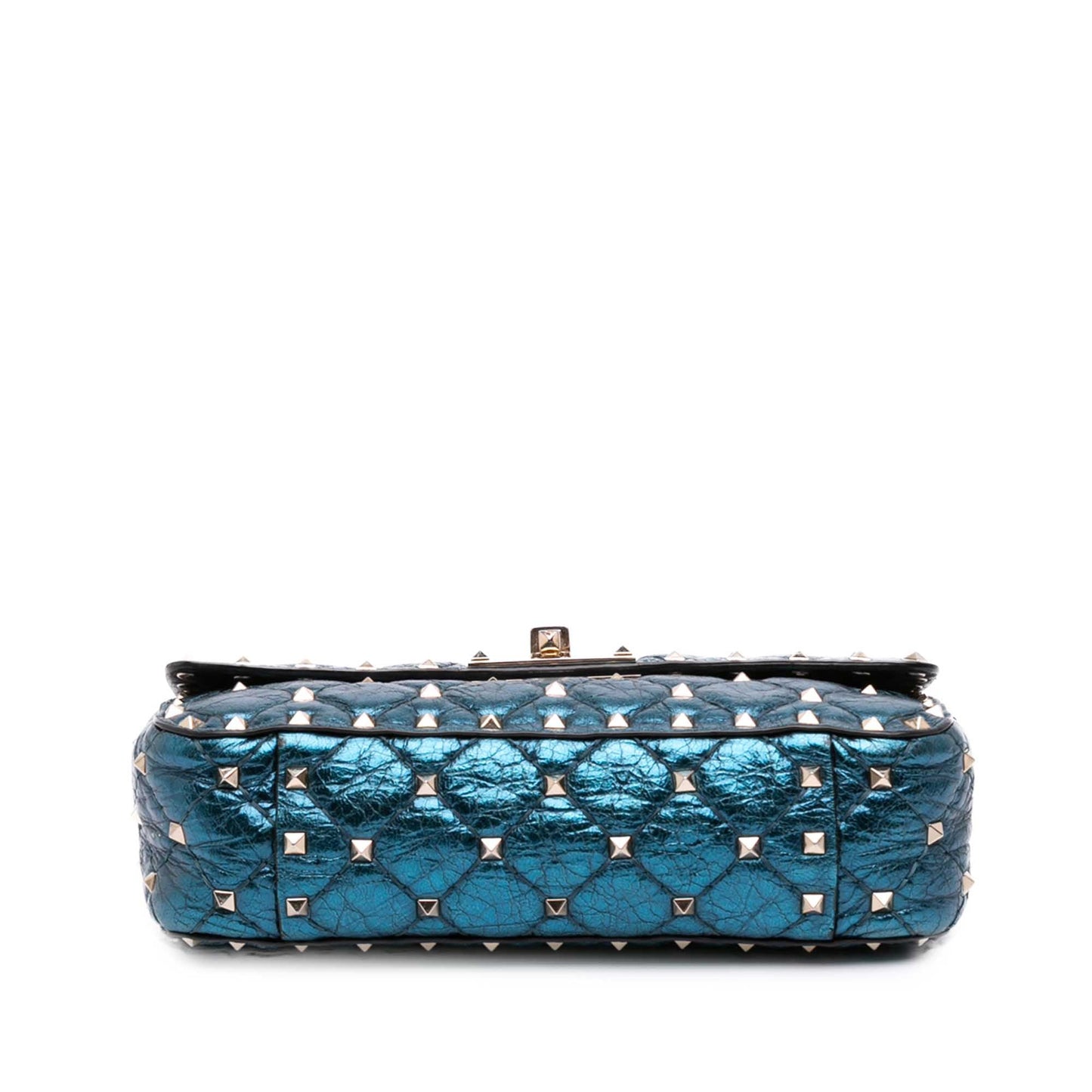Valentino Small Metallic Lambskin Rockstud Spike Satchel