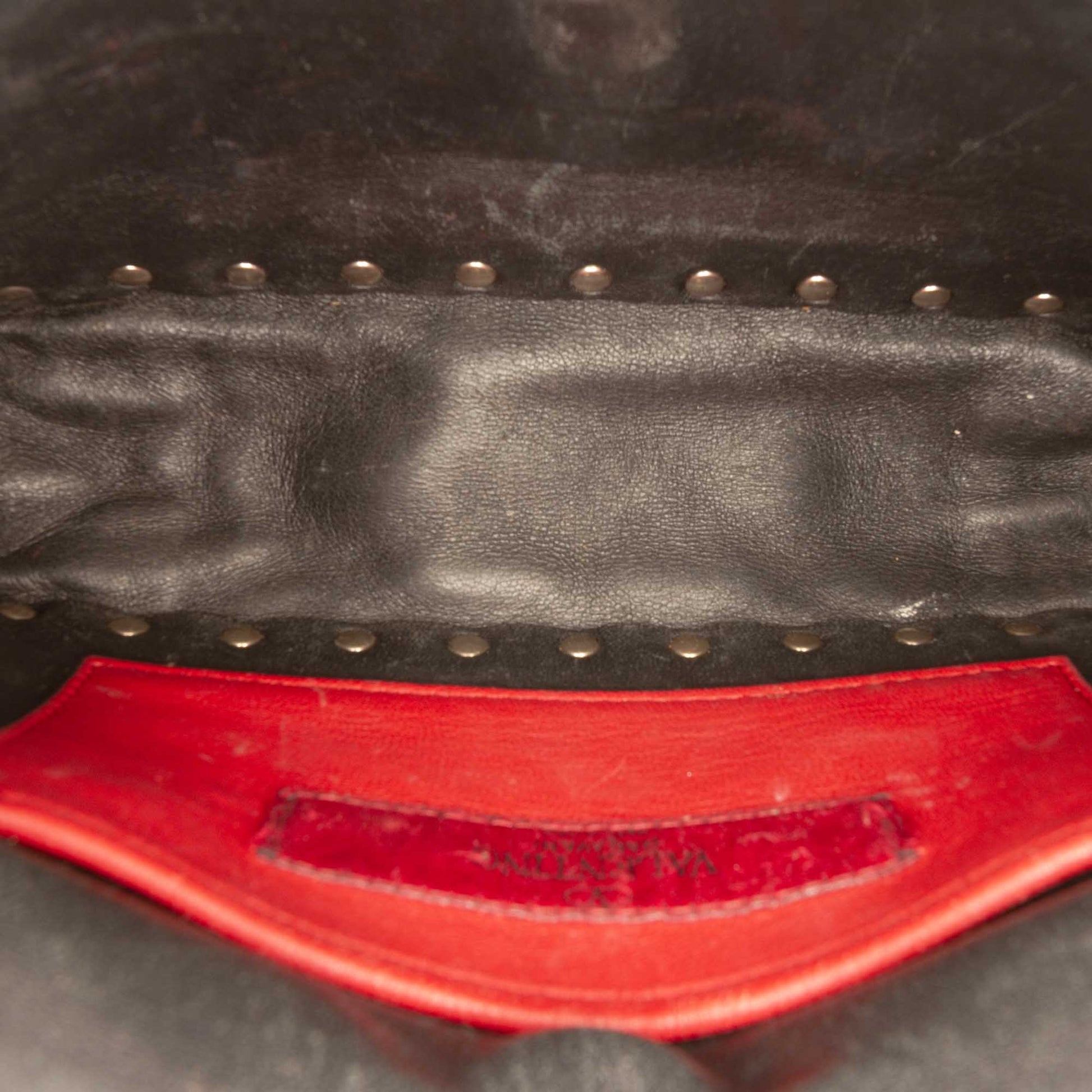 Valentino Small Metallic Lambskin Rockstud Spike Satchel