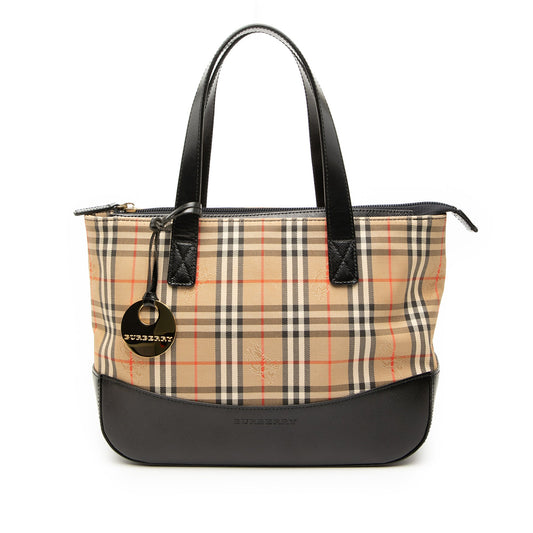 Burberry Haymarket Check Canvas Tote