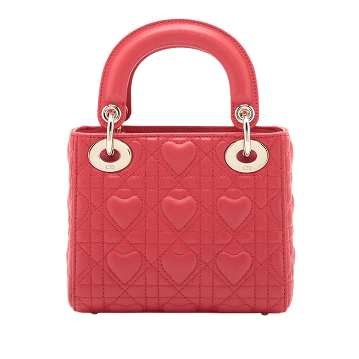 Dior DiorAmour Mini Lambskin Cannage Lady Dior — Red
