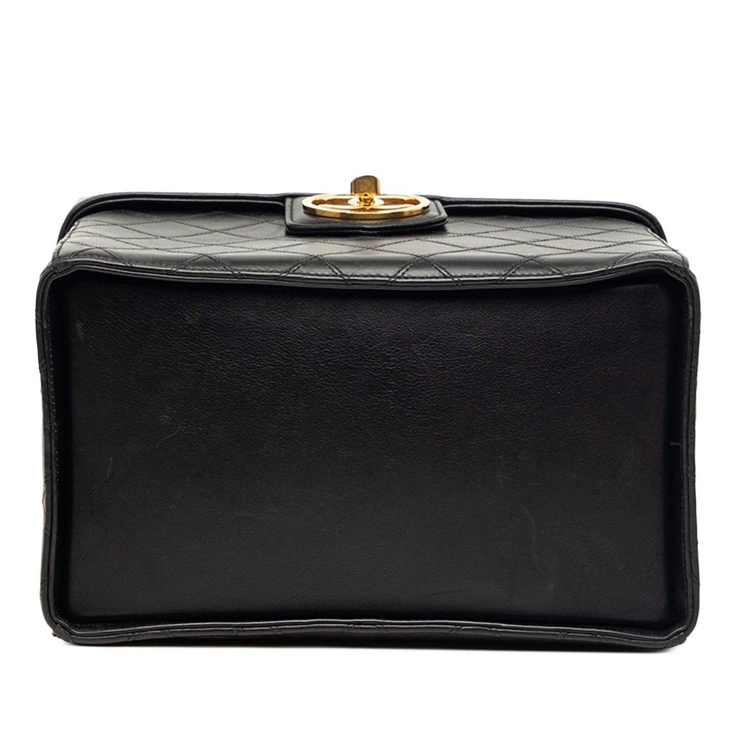 Chanel CC Quilted Lambskin Top Handle Vanity Case