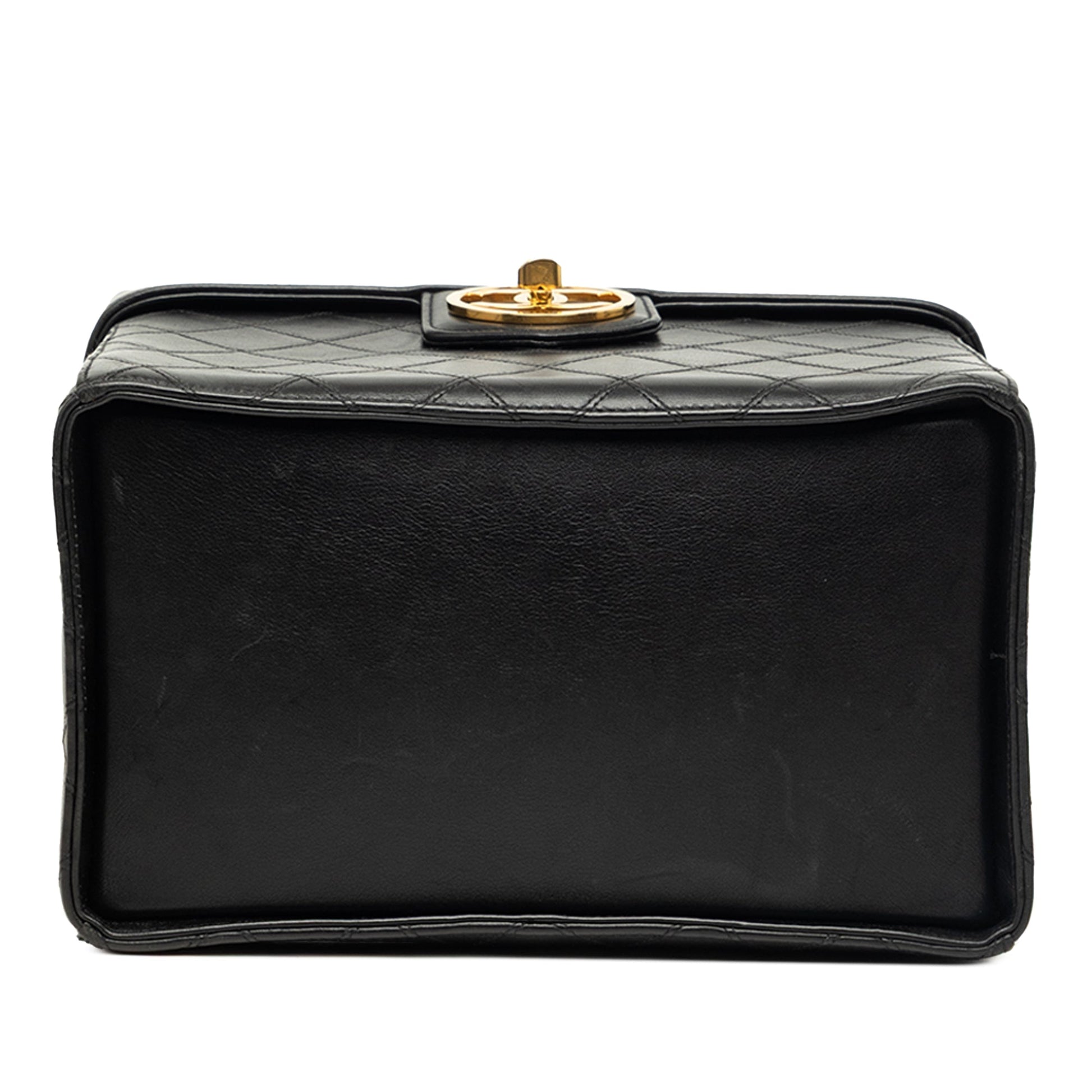 Chanel CC Quilted Lambskin Top Handle Vanity Case