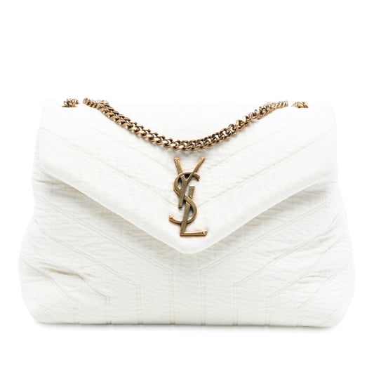 Saint Laurent Small Jersey Loulou Puffer Shoulder Bag