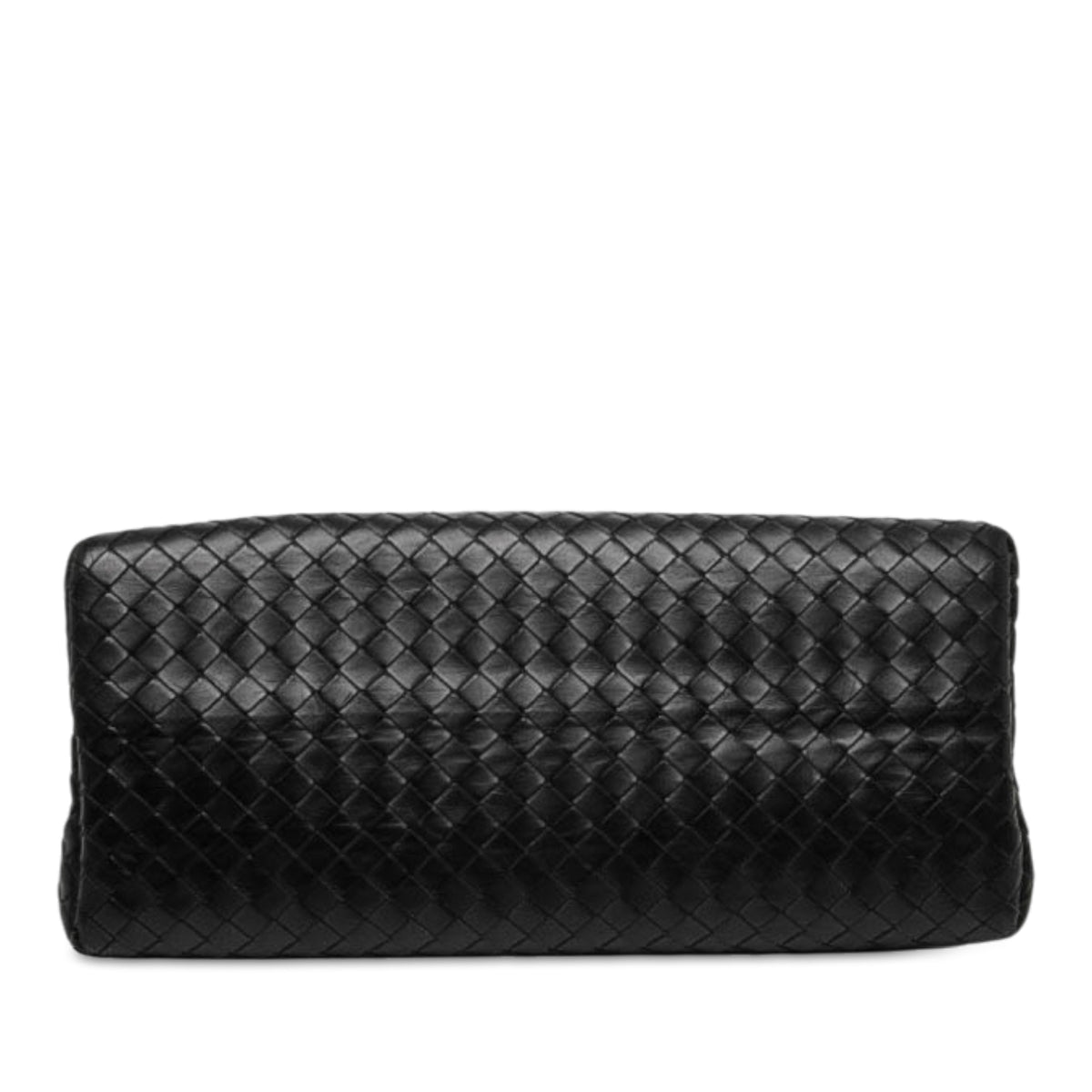 Bottega Veneta Small Nappa Intrecciato Roma Satchel — Black