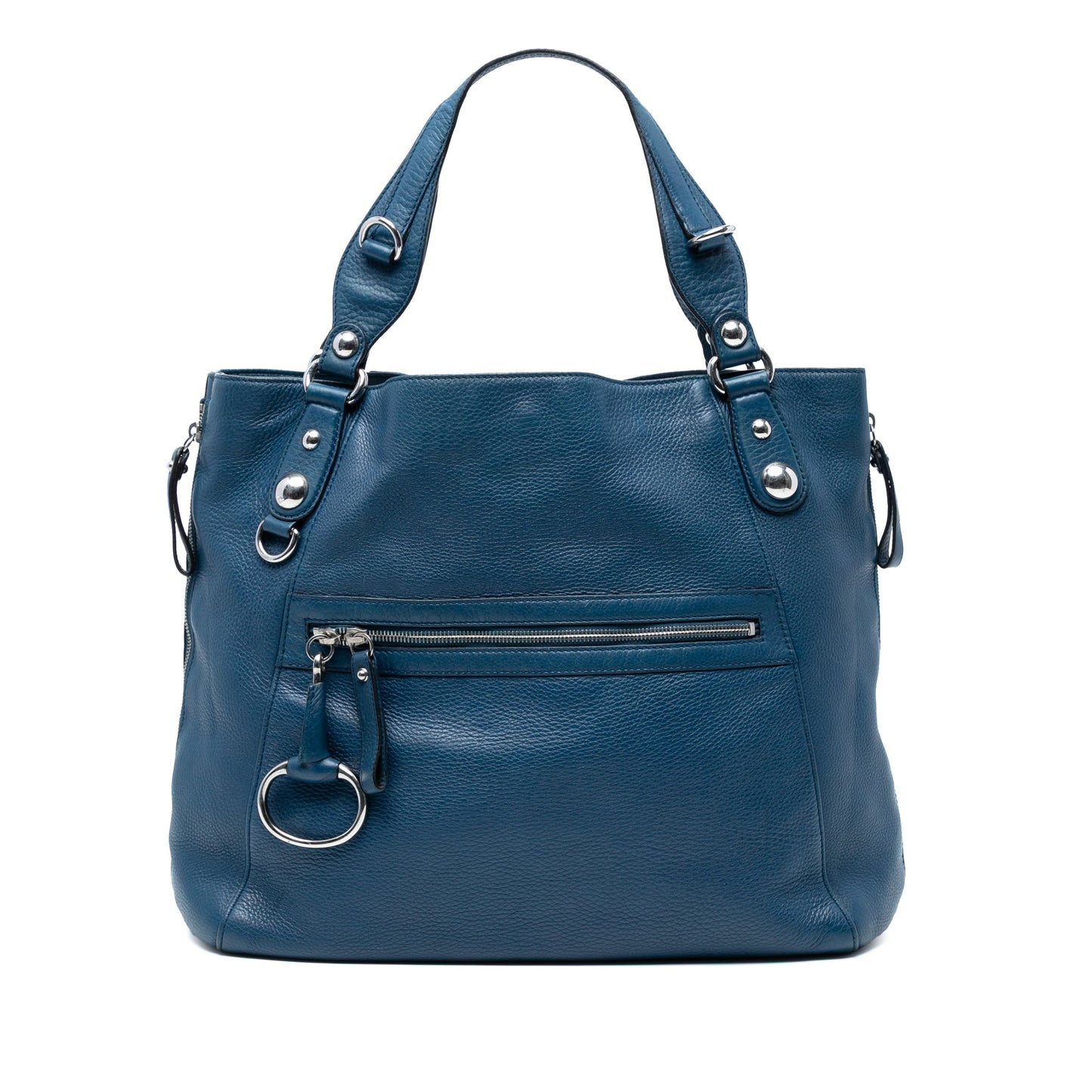 Gucci Large Leather Icon Bit Zip Tote