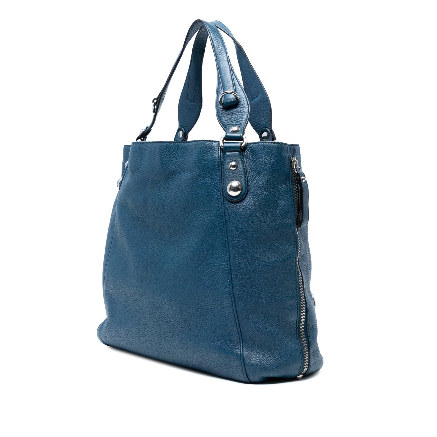 Gucci Large Leather Icon Bit Zip Tote