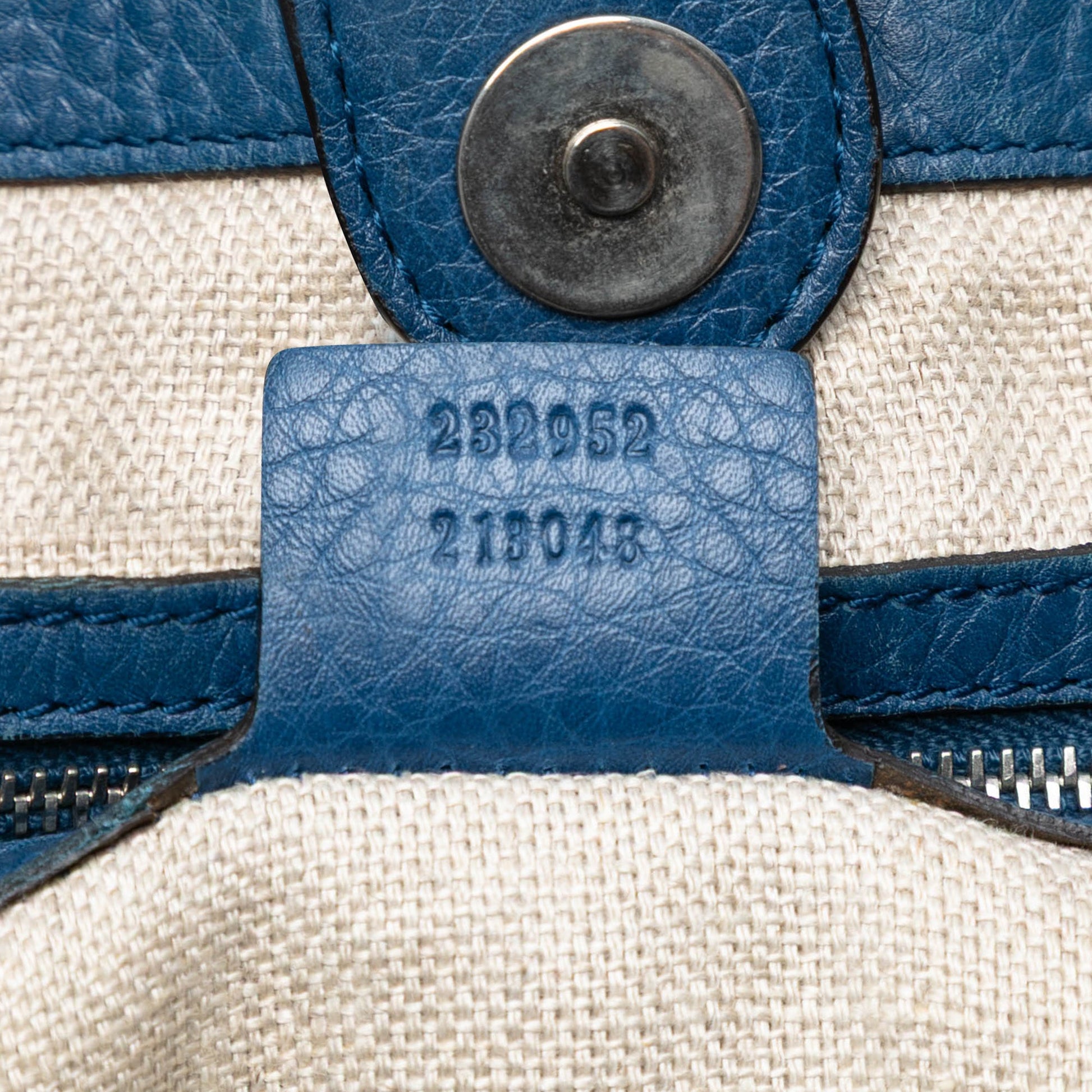 Gucci Large Leather Icon Bit Zip Tote