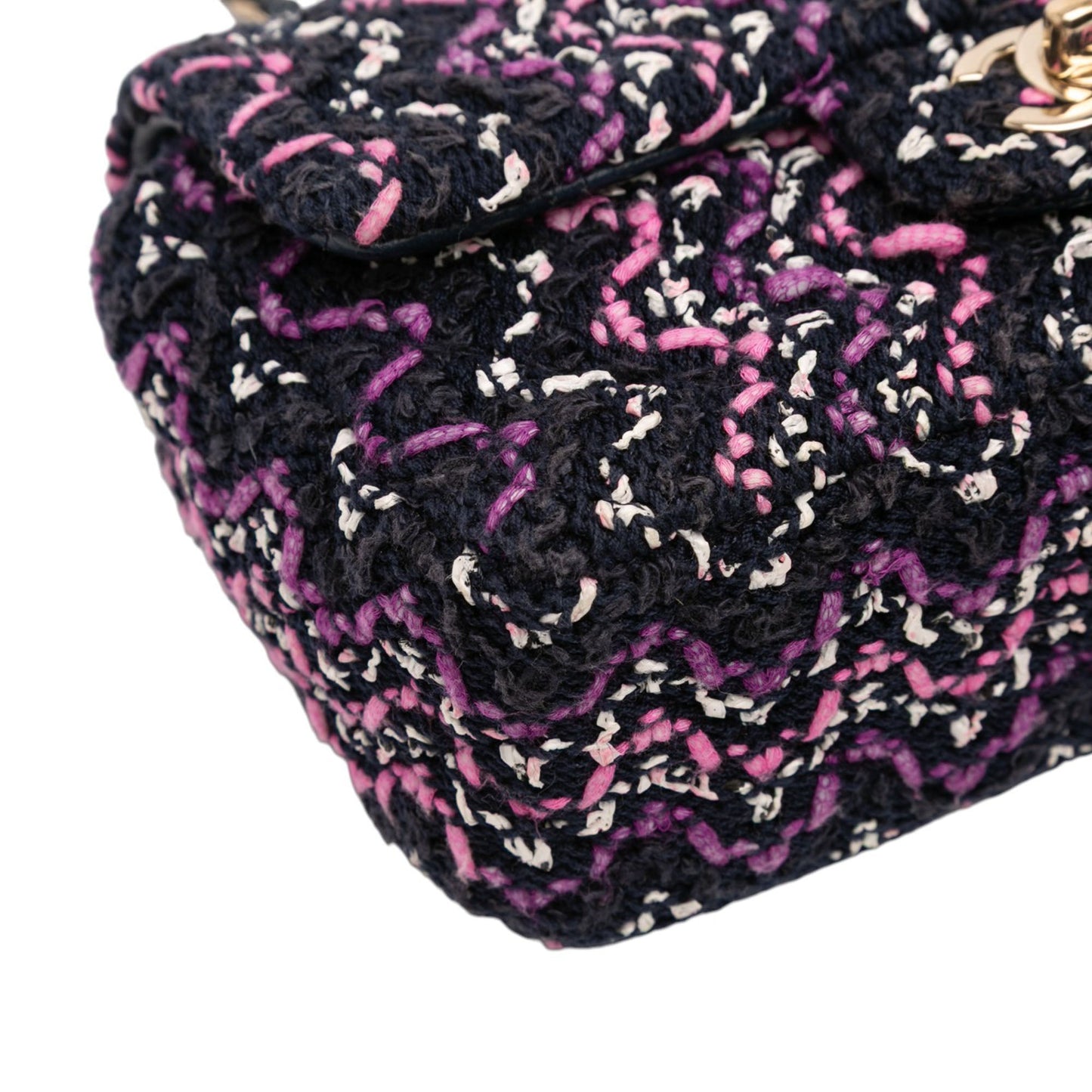 Chanel Mini Rectangular Classic Multicolor Cotton Stitched Single Flap