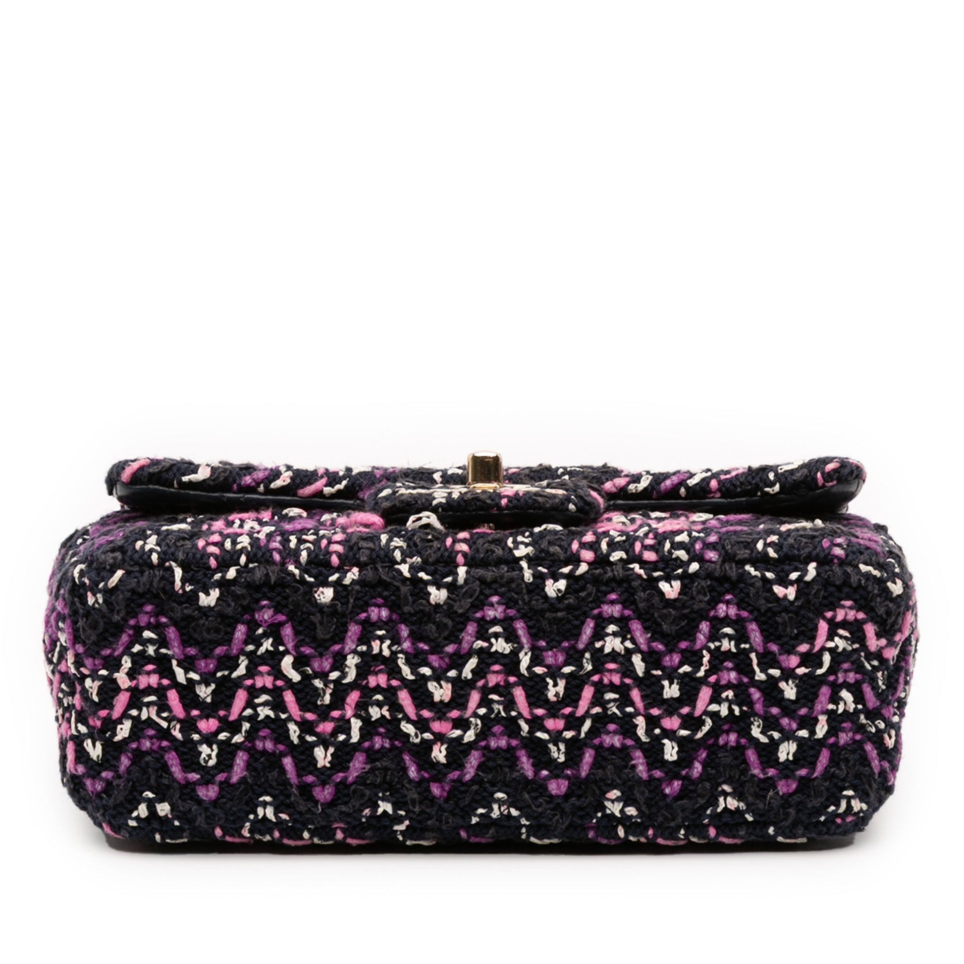 Chanel Mini Rectangular Classic Multicolor Cotton Stitched Single Flap