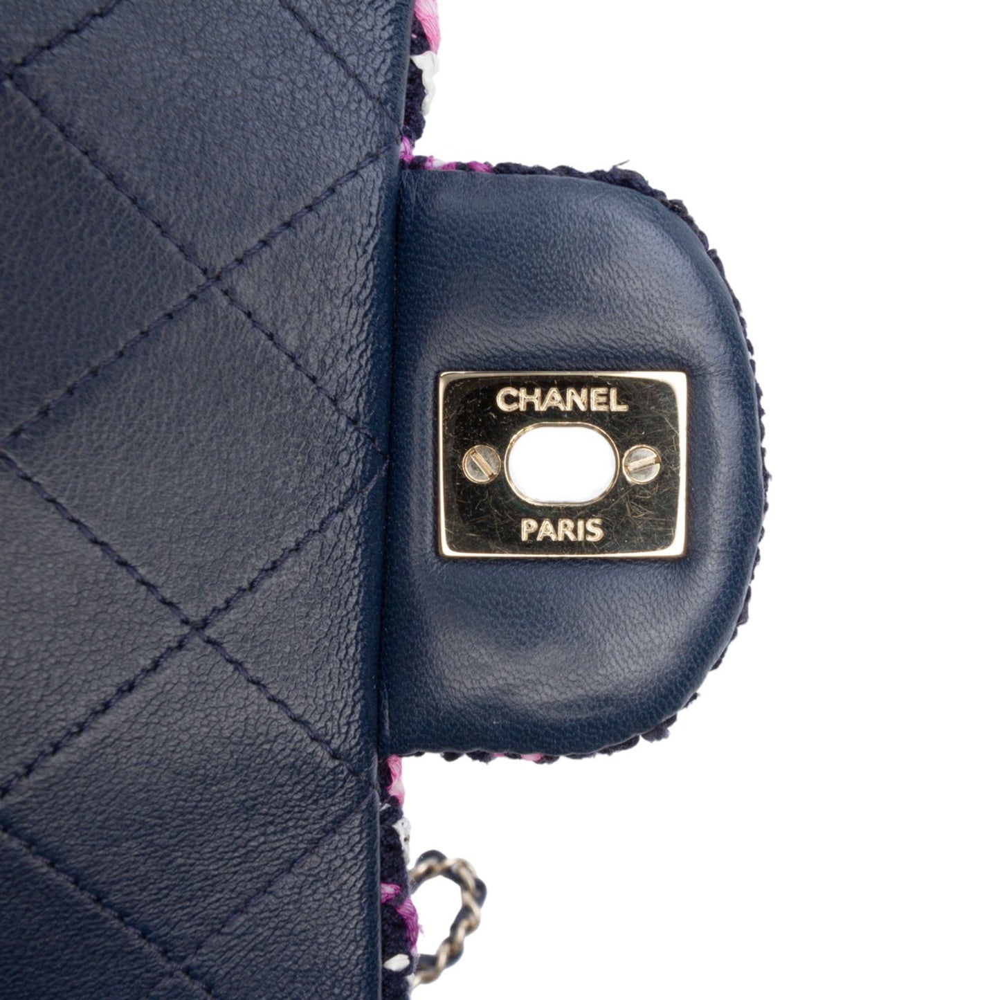 Chanel Mini Rectangular Classic Multicolor Cotton Stitched Single Flap