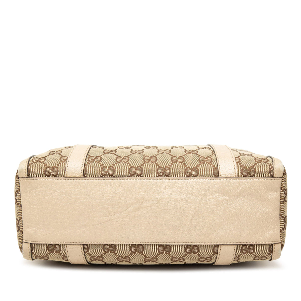 Gucci GG Canvas Abbey D Ring Boston Bag — Beige