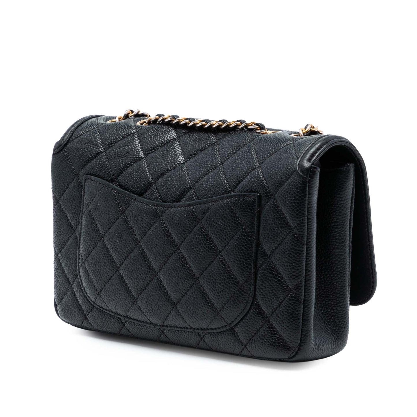 Chanel Small Quilted Caviar CC Filigree Flap