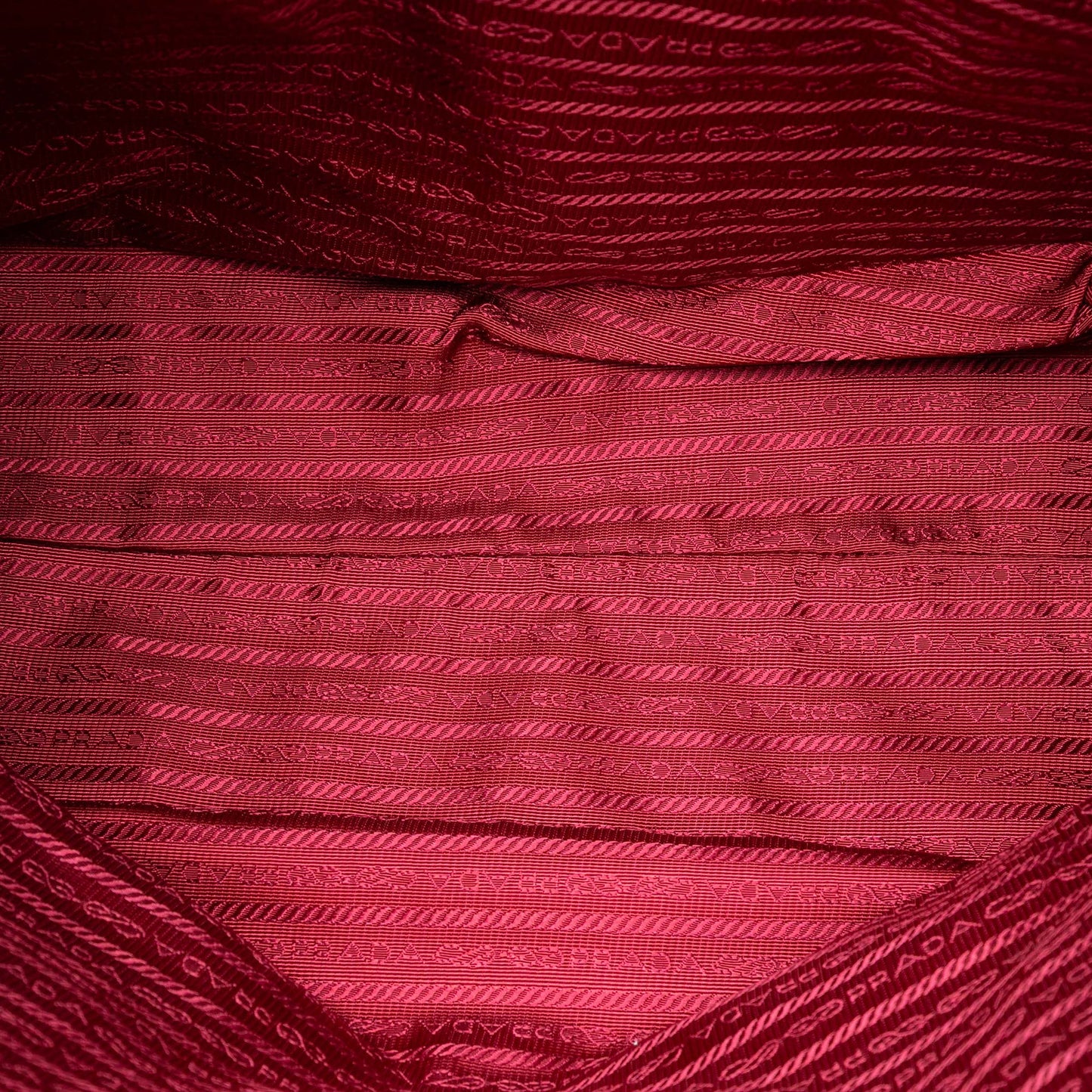 Prada Vitello Daino Embossed Canapa Logo Open Convertible Tote