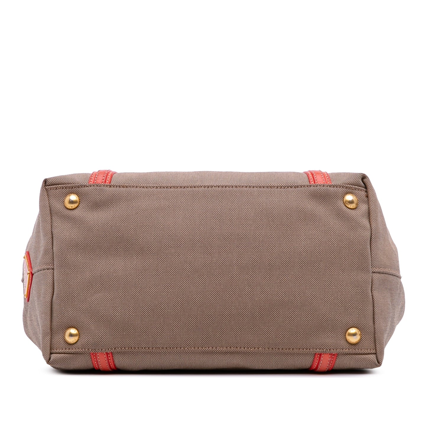 Prada Canvas Canapa Logo Bow Satchel