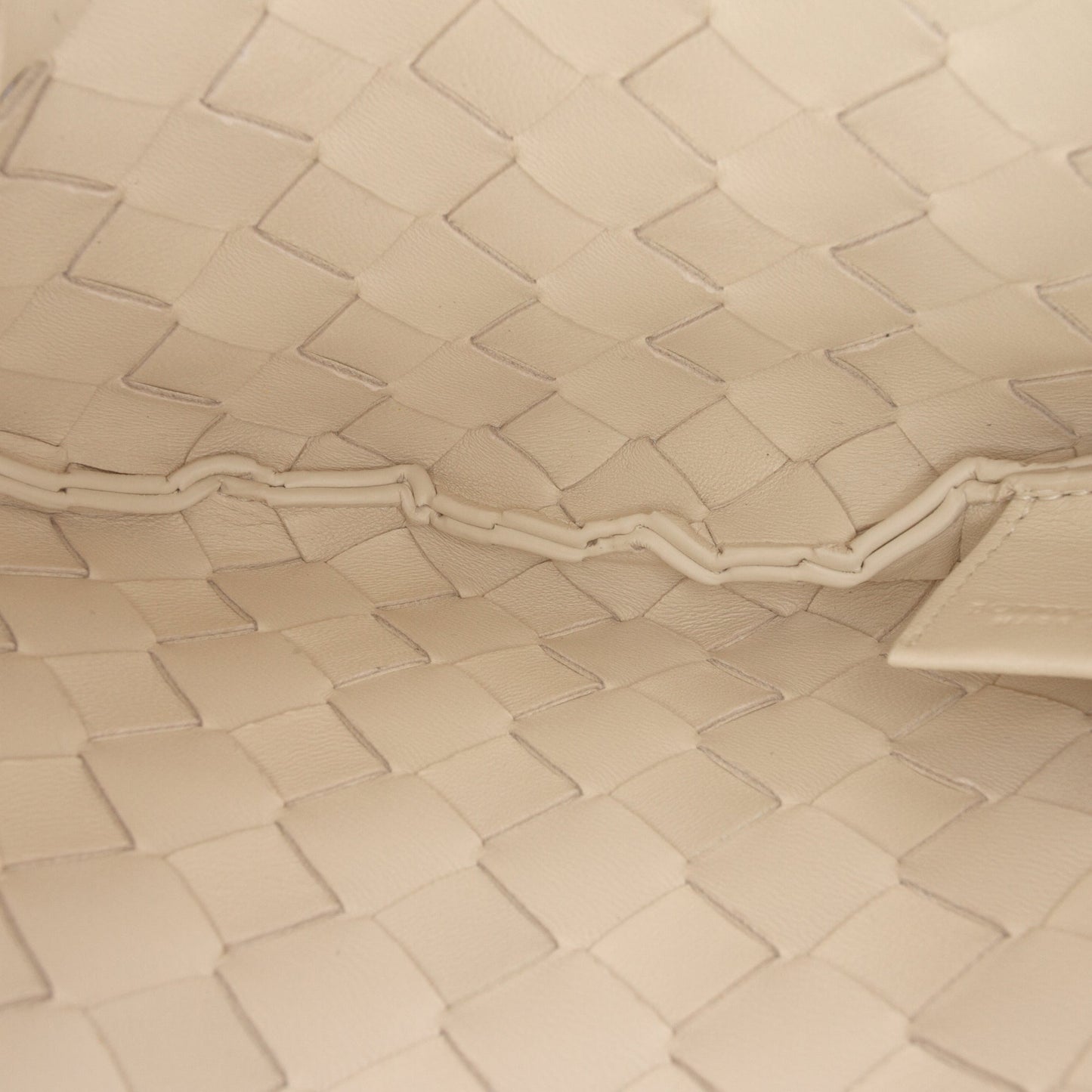 Bottega Veneta Baby Lambskin Intrecciato Floral Sardine