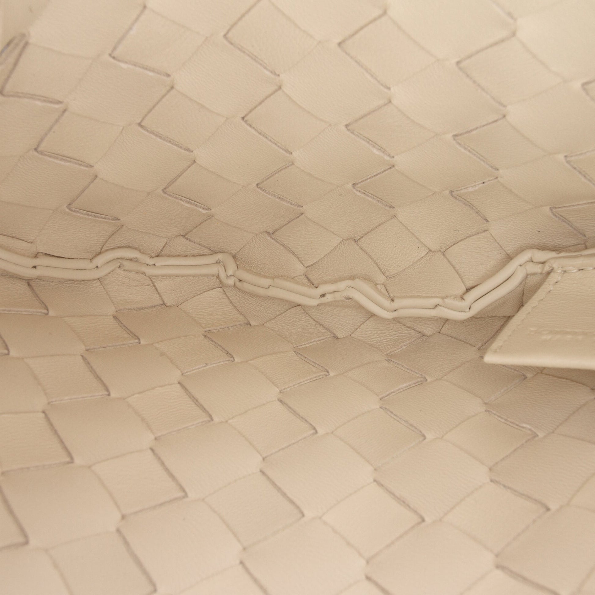 Bottega Veneta Baby Lambskin Intrecciato Floral Sardine