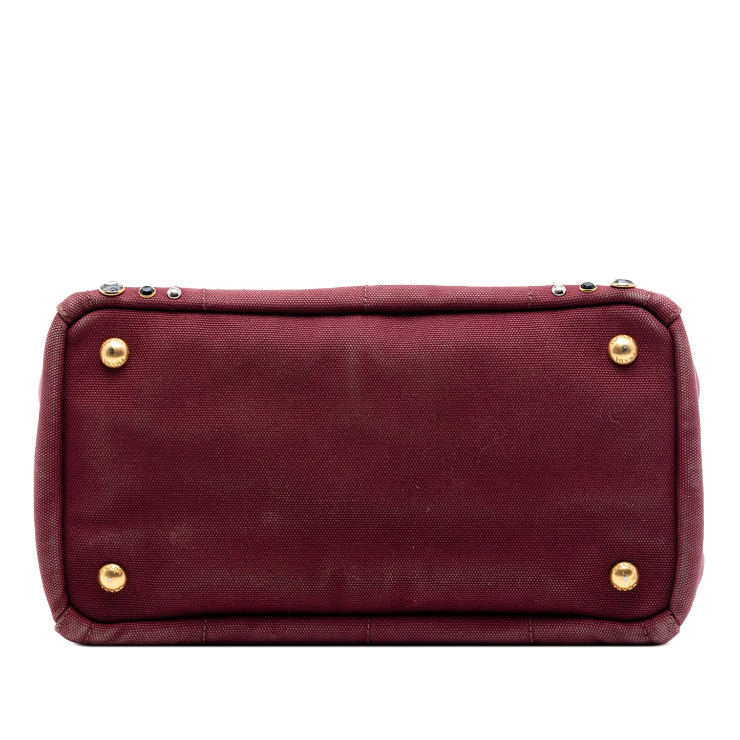 Prada Small Canvas Canapa Bijoux Satchel
