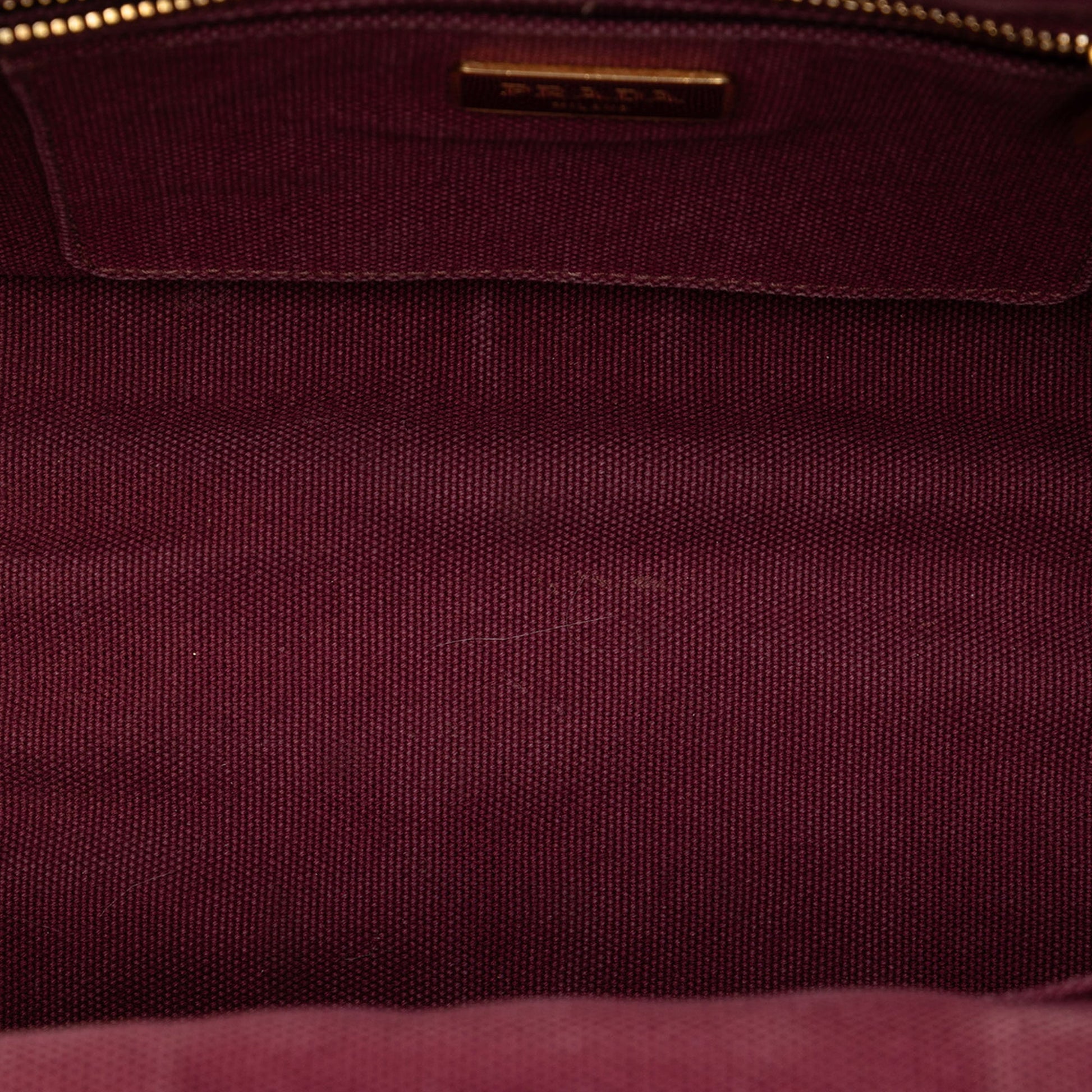 Prada Small Canvas Canapa Bijoux Satchel