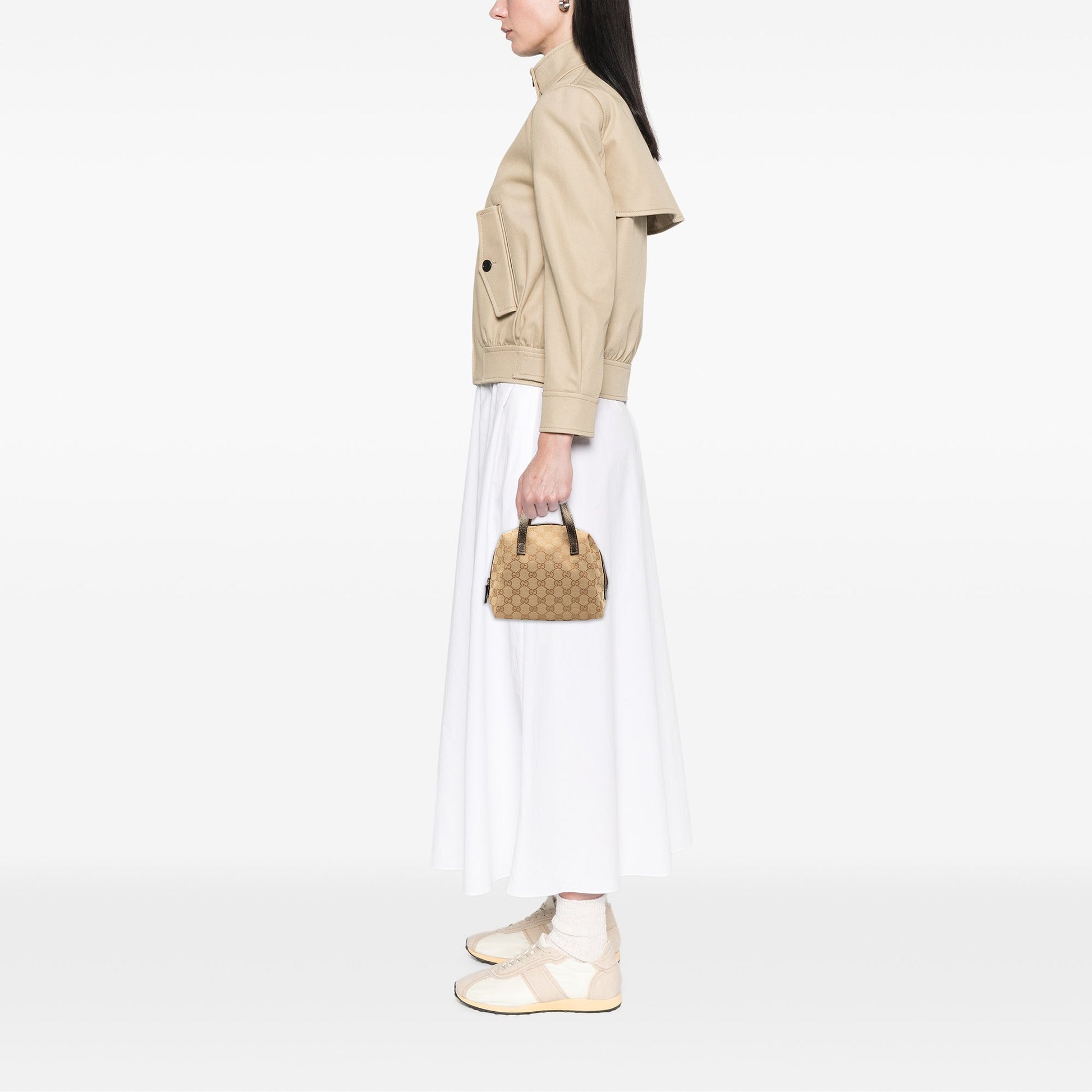 Gucci Mini GG Canvas Balthus Tofu Bag