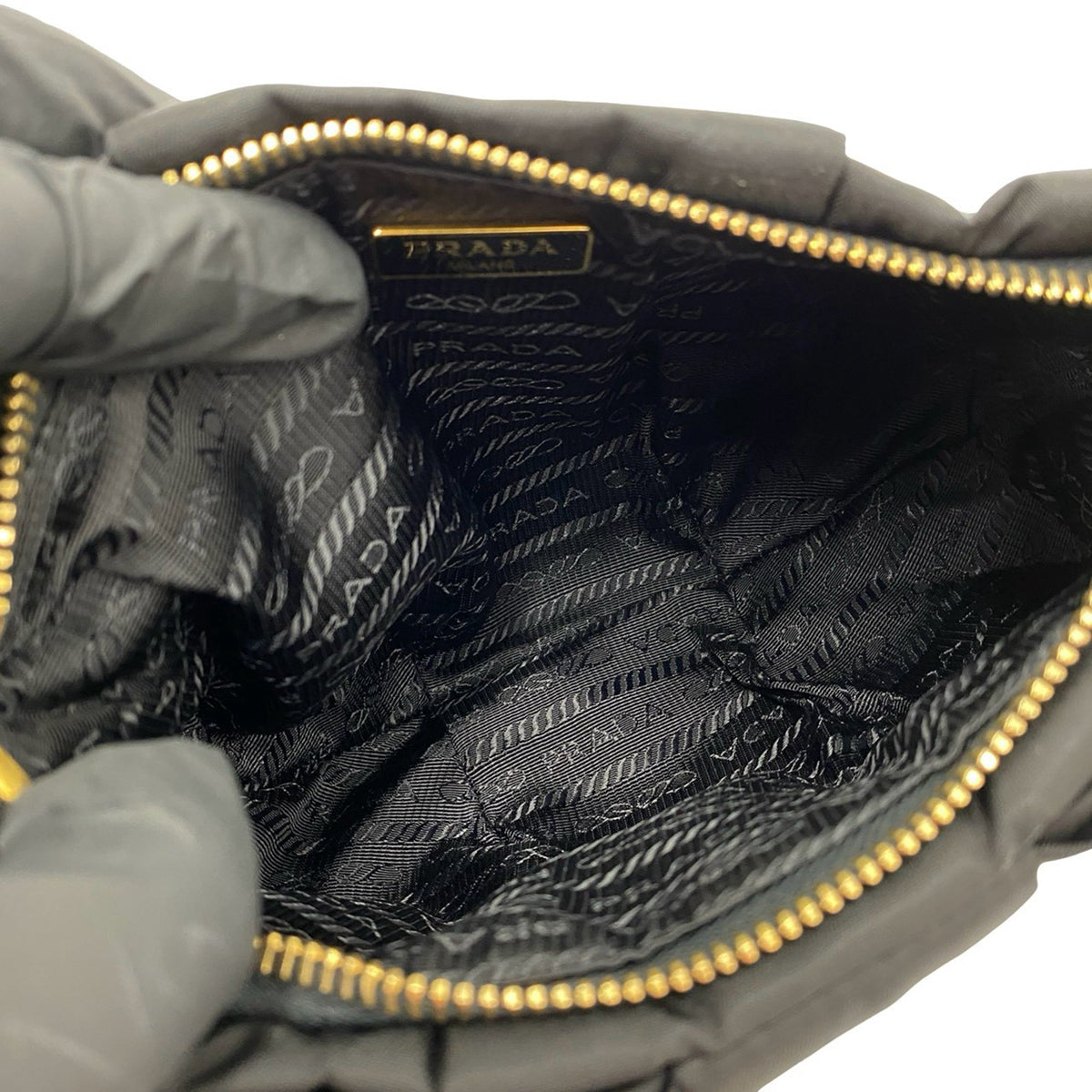 Prada Tessuto Bow Shoulder Bag