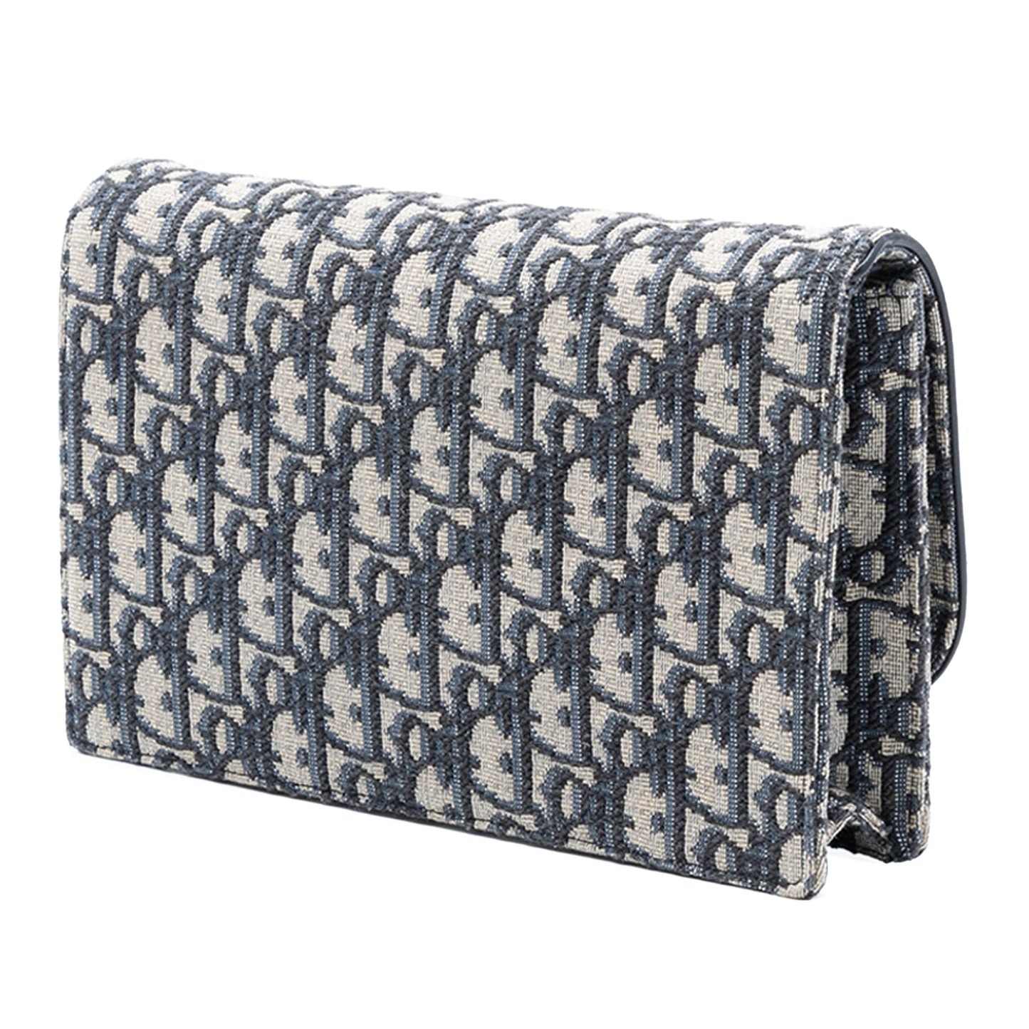 Oblique Canvas Saddle Wallet On Chain