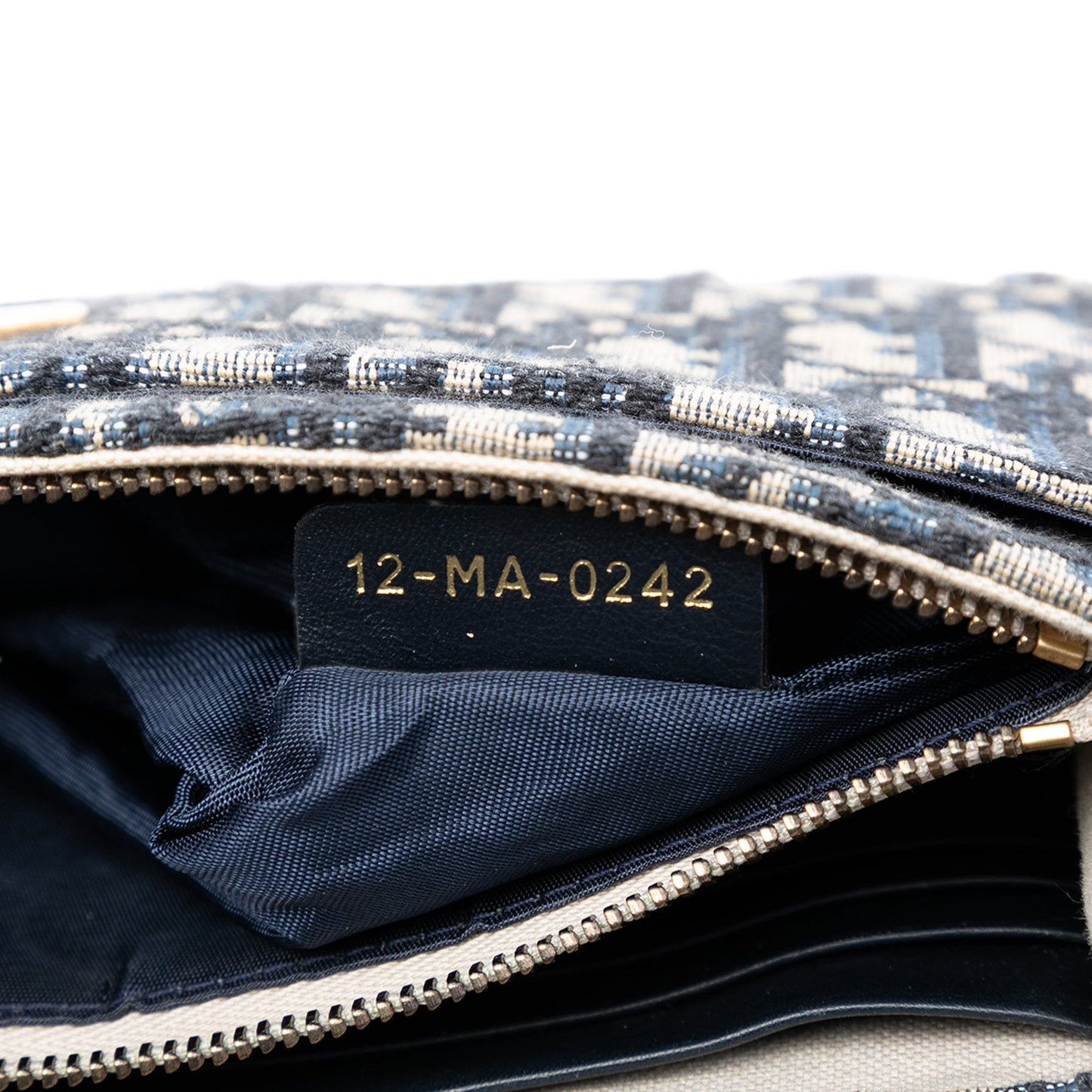 Oblique Canvas Saddle Wallet On Chain