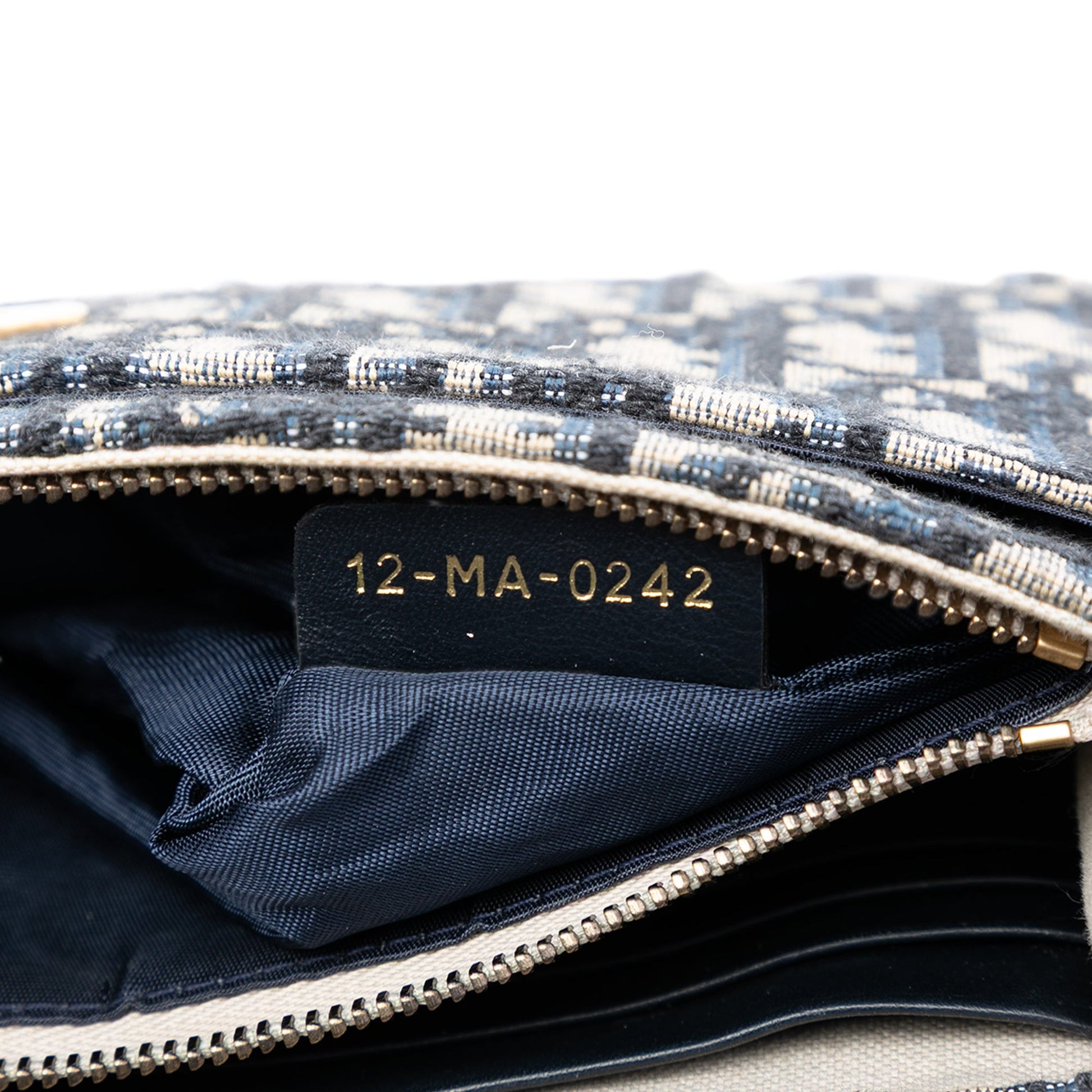 Oblique Canvas Saddle Wallet On Chain