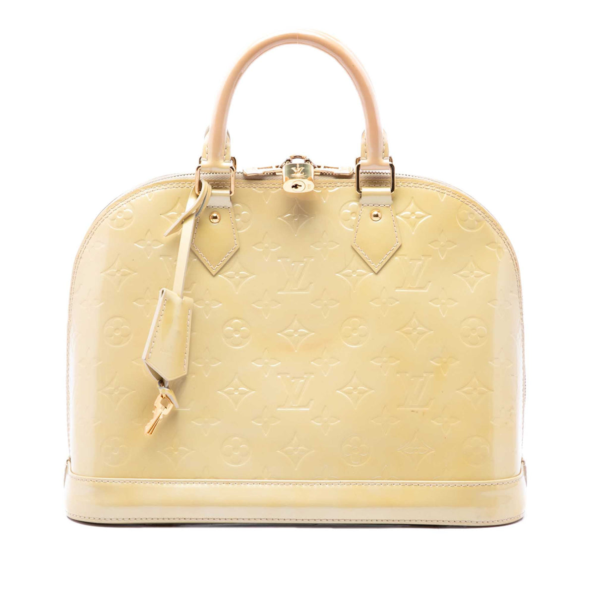 Louis Vuitton Monogram Vernis Alma PM — Beige