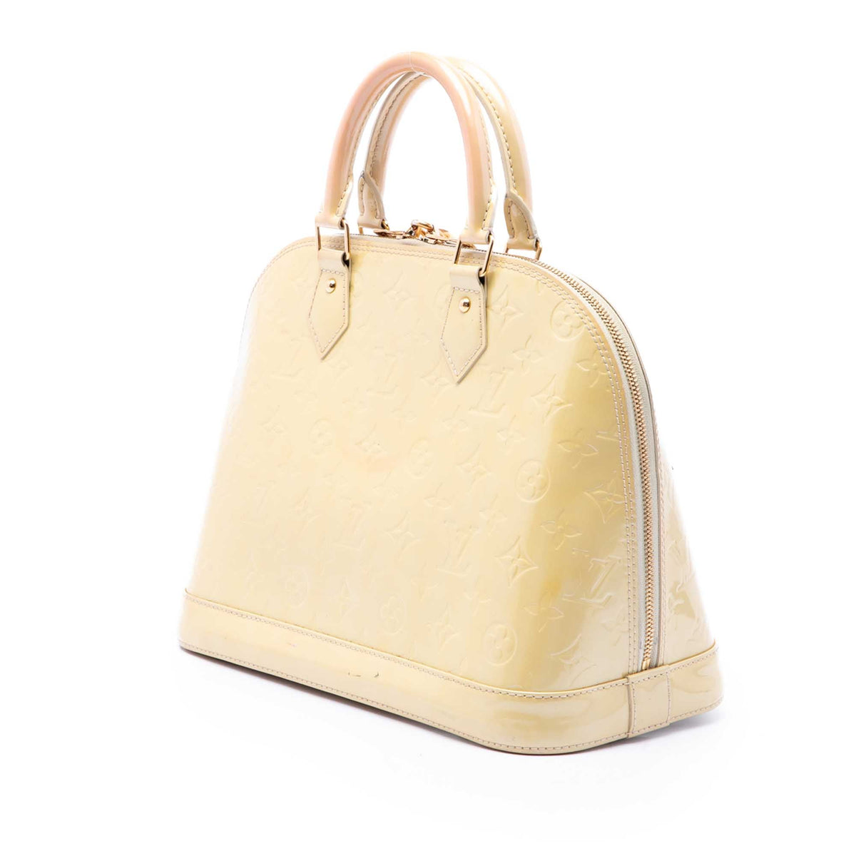 Louis Vuitton Monogram Vernis Alma PM — Beige