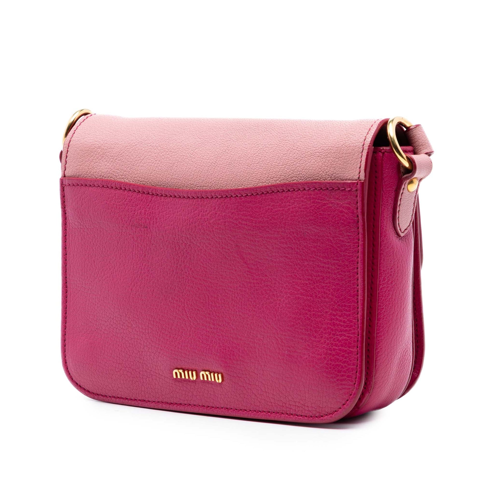 Bicolor Goatskin Madras Crossbody