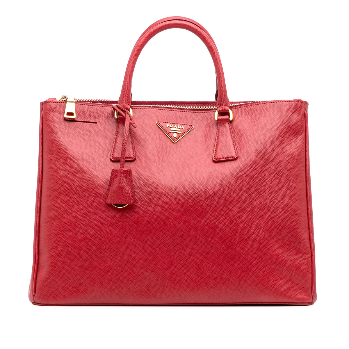 Prada Large Saffiano Lux Galleria Double Zip Tote