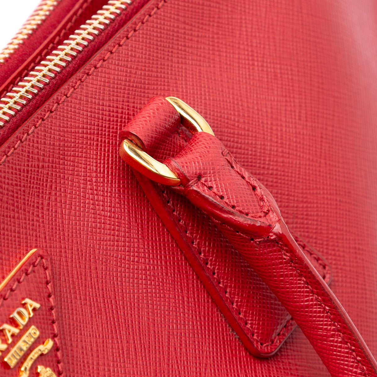 Prada Large Saffiano Lux Galleria Double Zip Tote