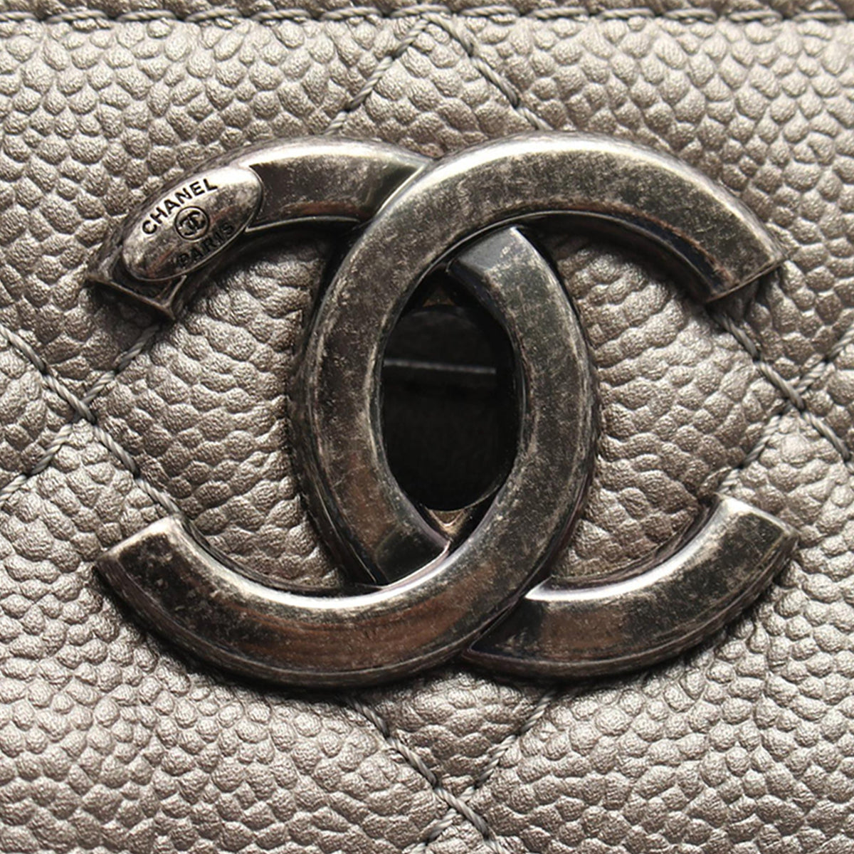 Chanel CC Quilted Caviar Chain Tote