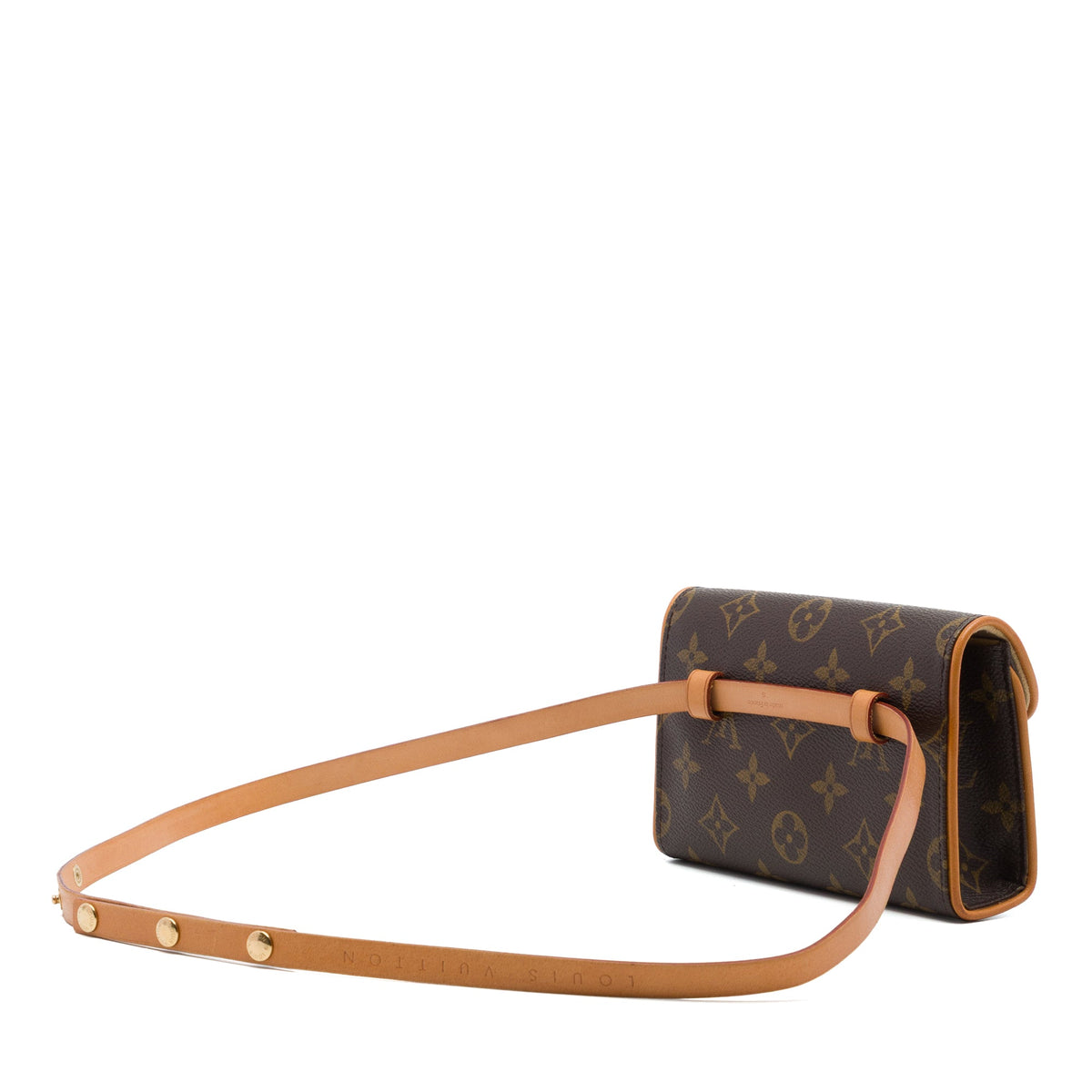 Louis Vuitton Monogram Pochette Florentine — Brown