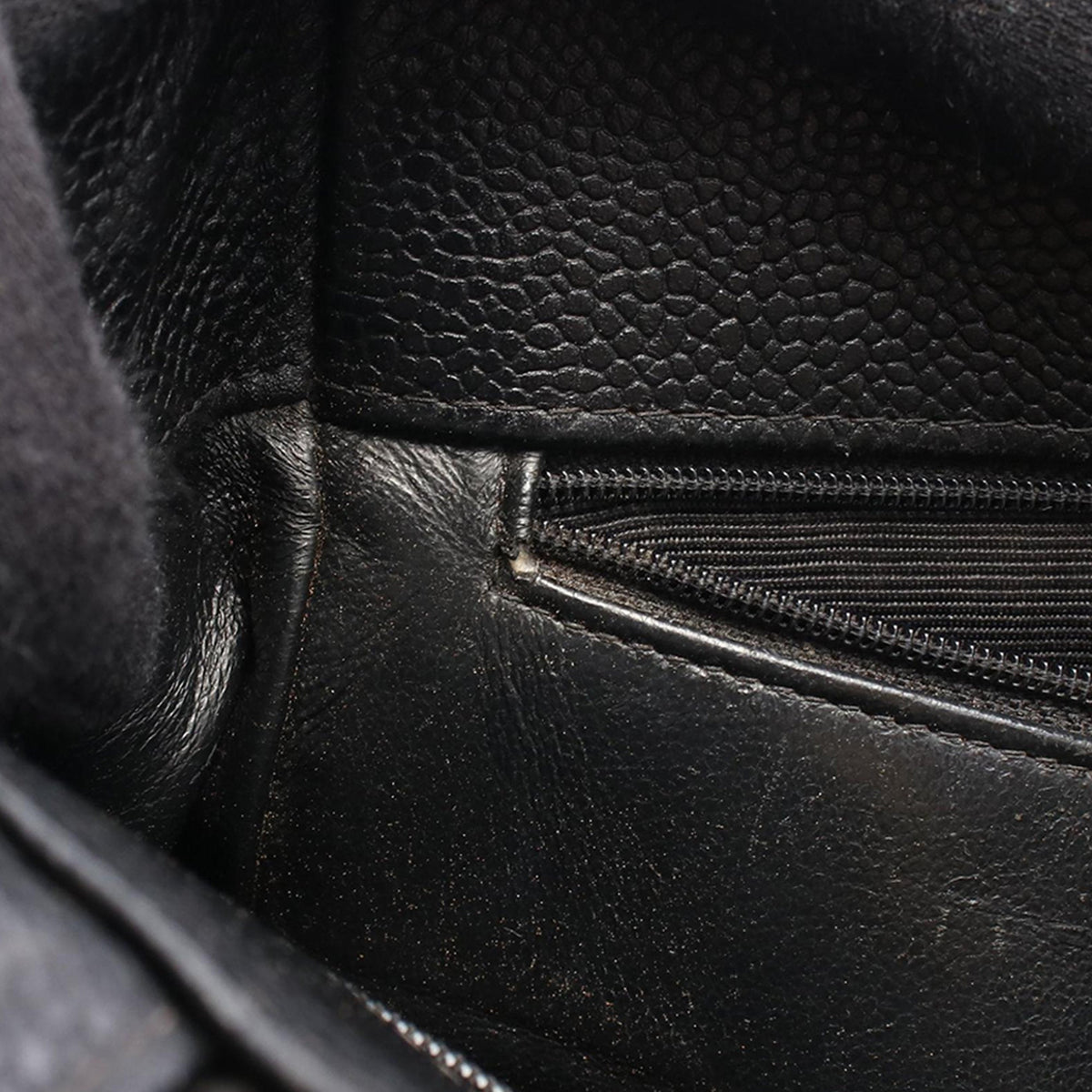 Chanel CC Quilted Caviar Tote — Black