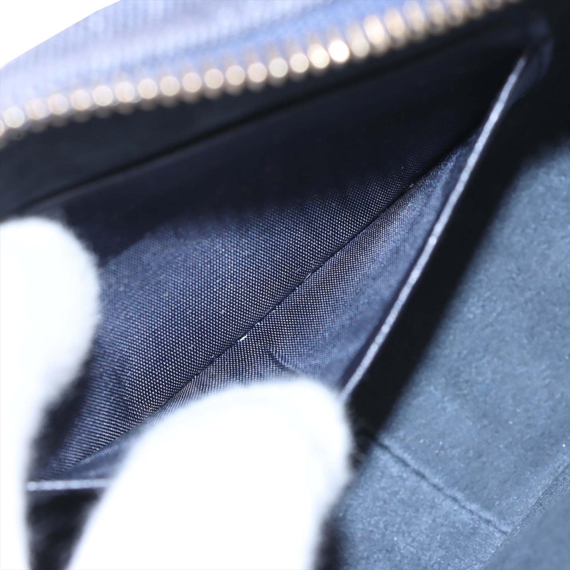 Dior Denim Cannage Studded Lady Dior Camera Bag