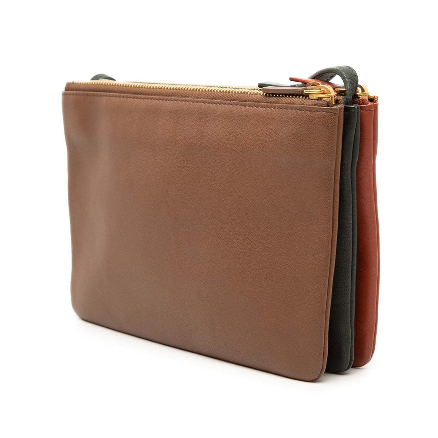 Celine Small Tricolor Lambskin Trio Crossbody