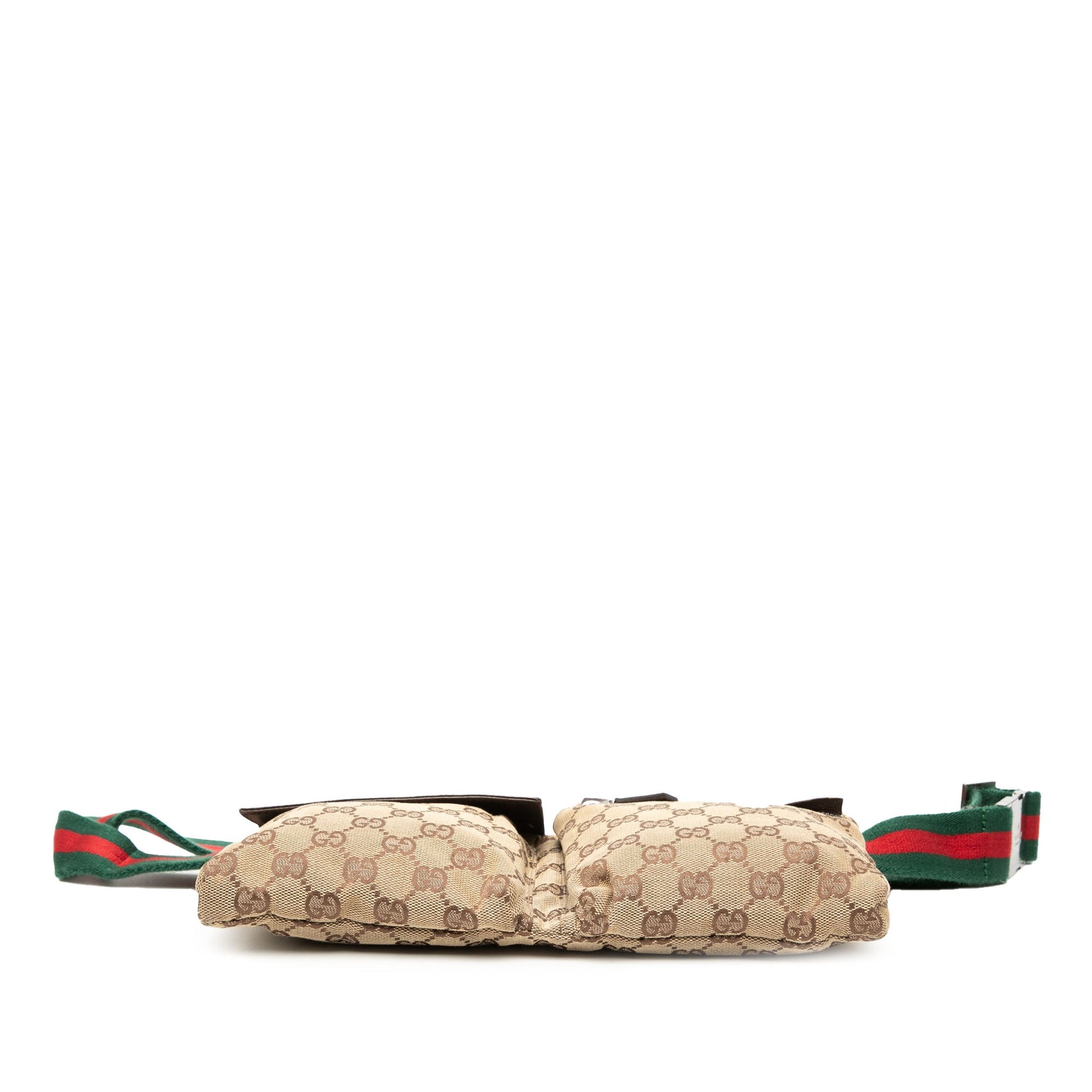 Gucci GG Canvas Web Double Pocket Belt Bag