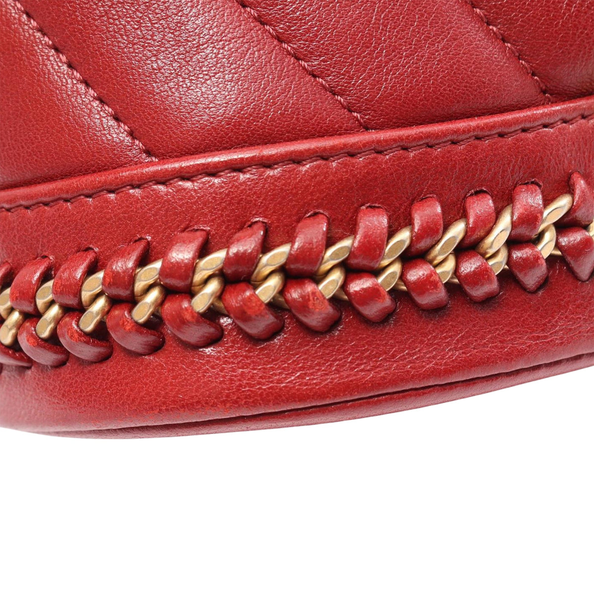 Chanel Paris Cosmopolite Small Chevron Lambskin Bucket Bag