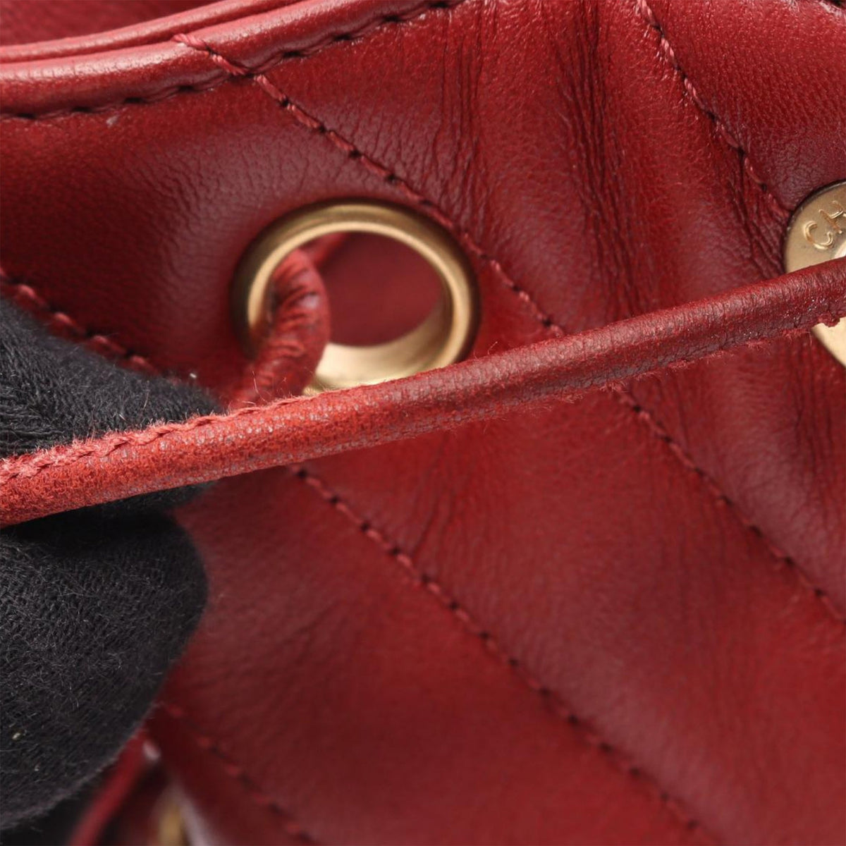 Chanel Paris Cosmopolite Small Chevron Lambskin Bucket Bag