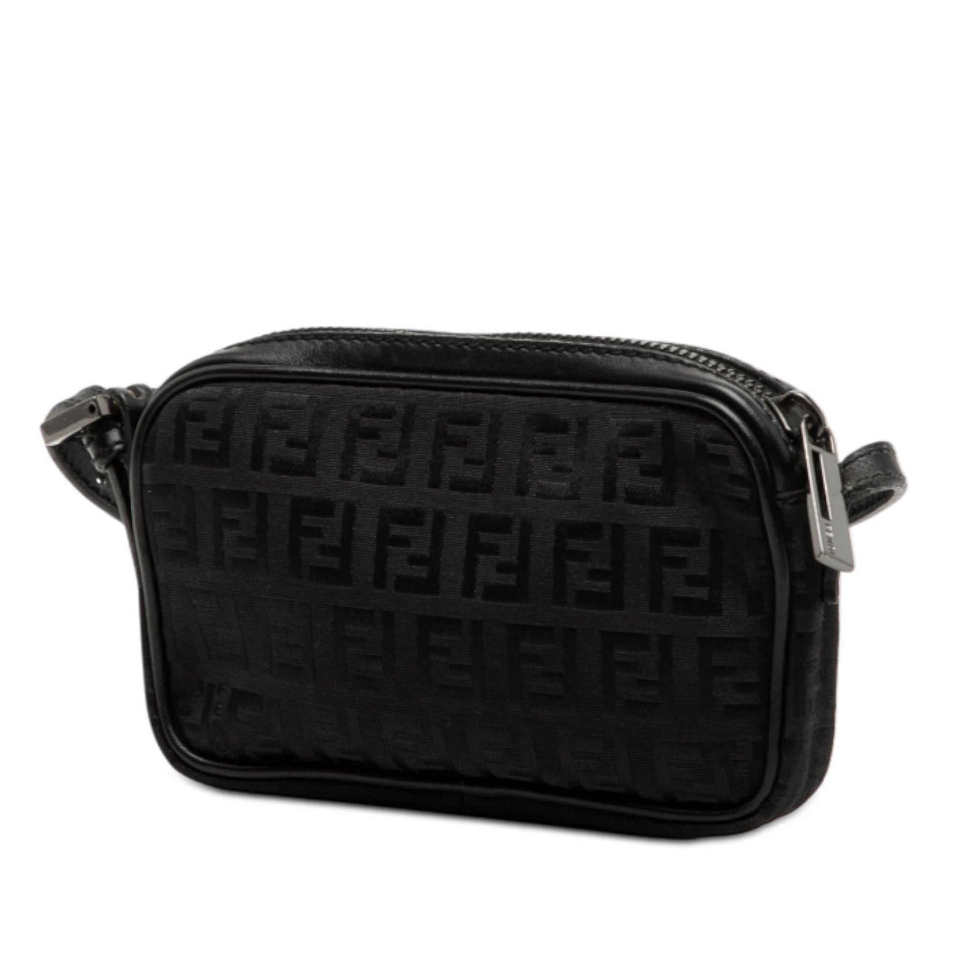 Fendi Mini Zucchino Canvas Zip Crossbody