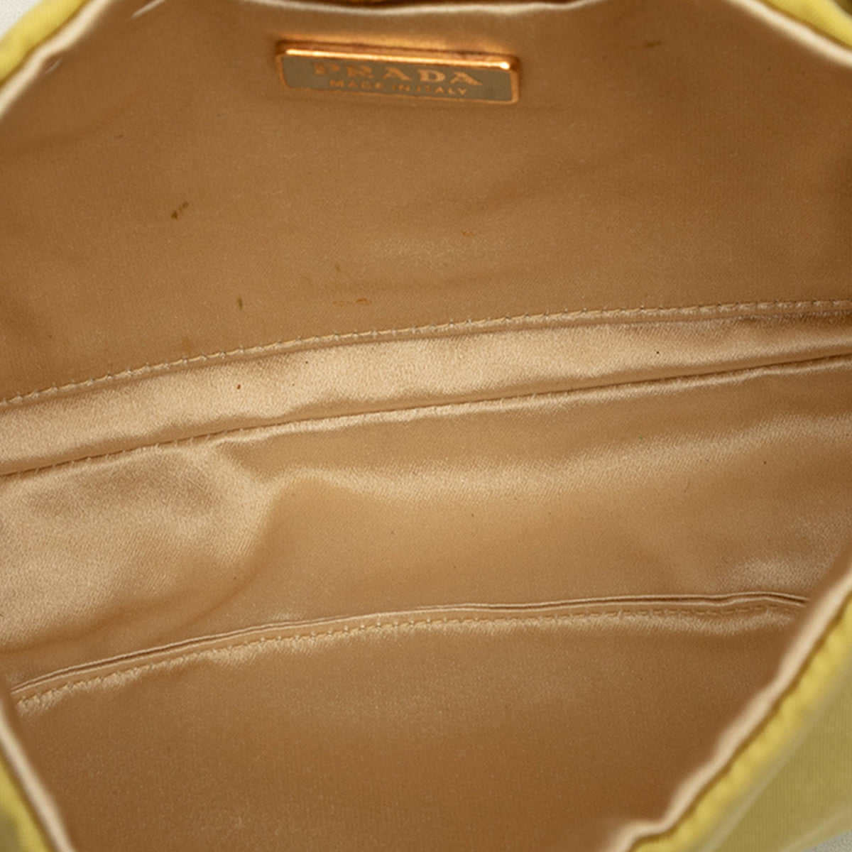 Prada Tessuto Chain Shoulder Bag — Yellow