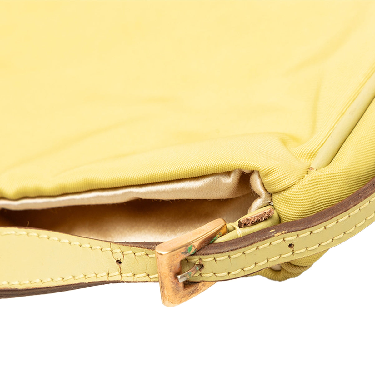 Prada Tessuto Chain Shoulder Bag — Yellow