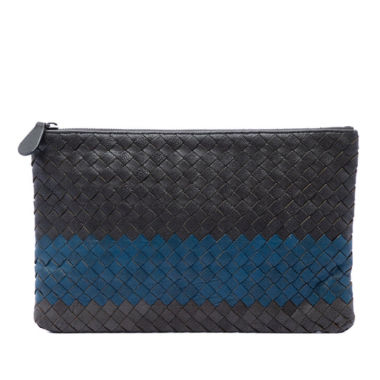 Bottega Veneta Tricolor Nappa Intrecciato Clutch