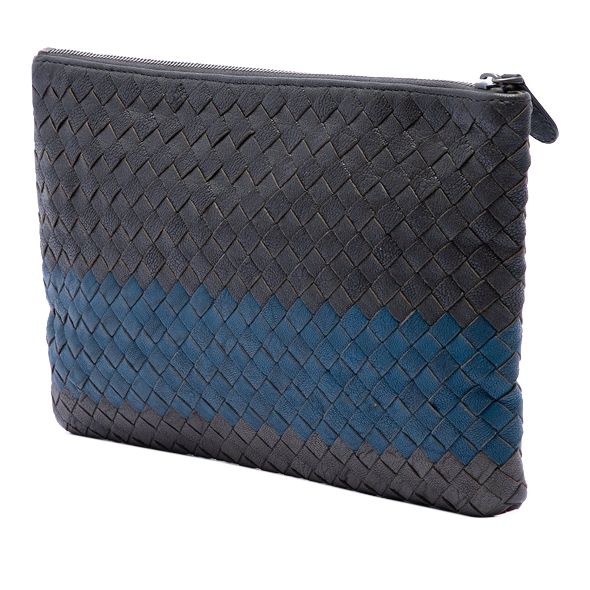 Bottega Veneta Tricolor Nappa Intrecciato Clutch
