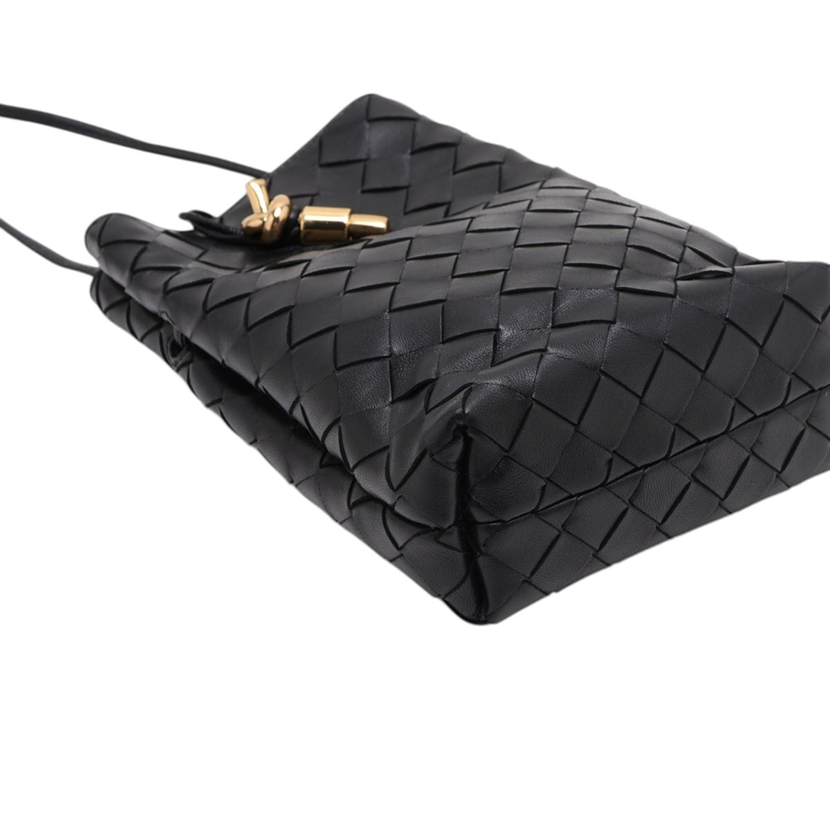 Bottega Veneta Lambskin Intrecciato Andiamo Phone Pouch