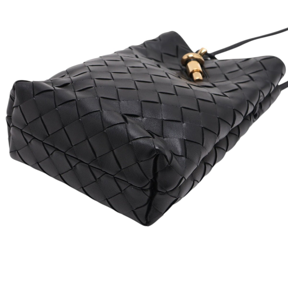 Bottega Veneta Lambskin Intrecciato Andiamo Phone Pouch