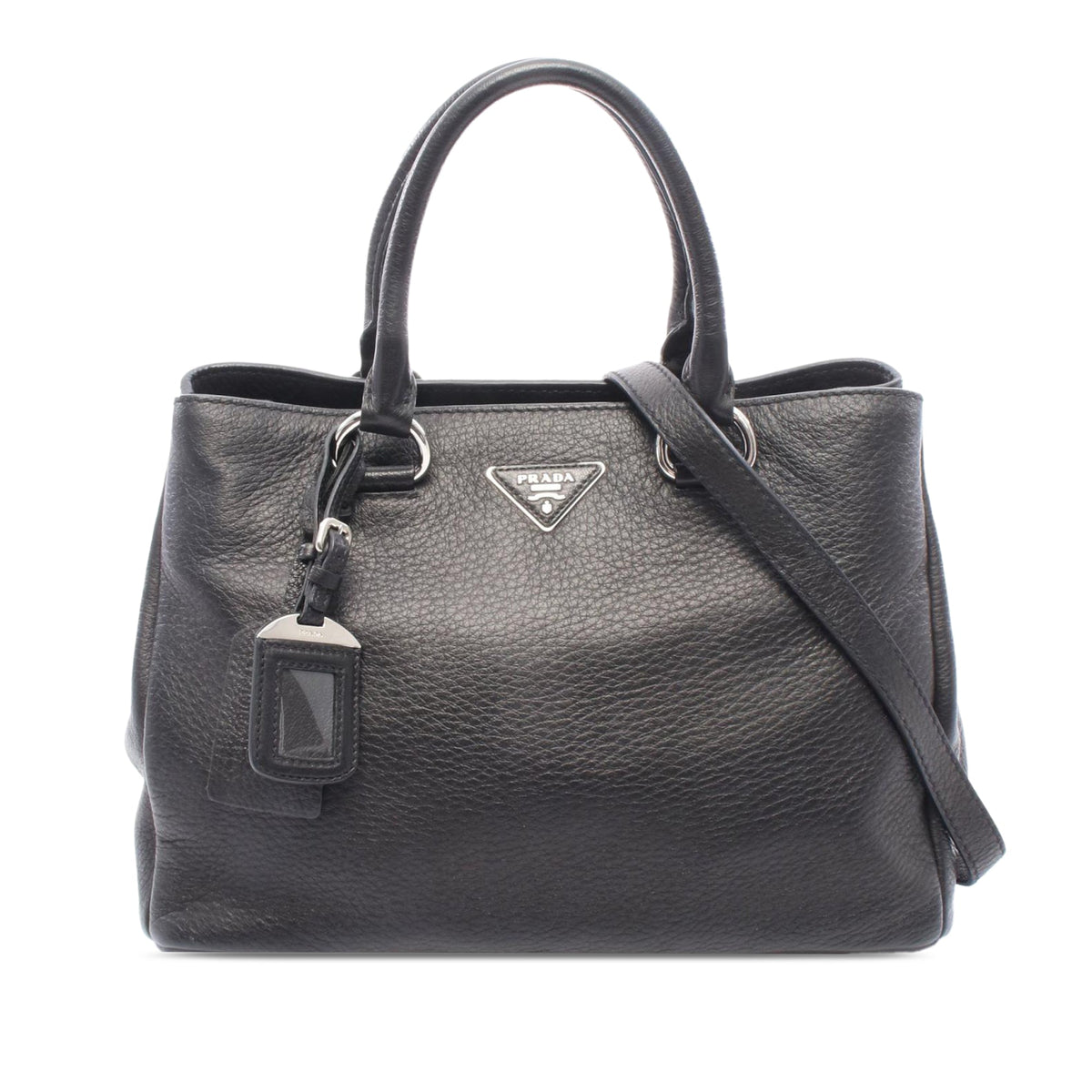 Prada Grained Leather Satchel