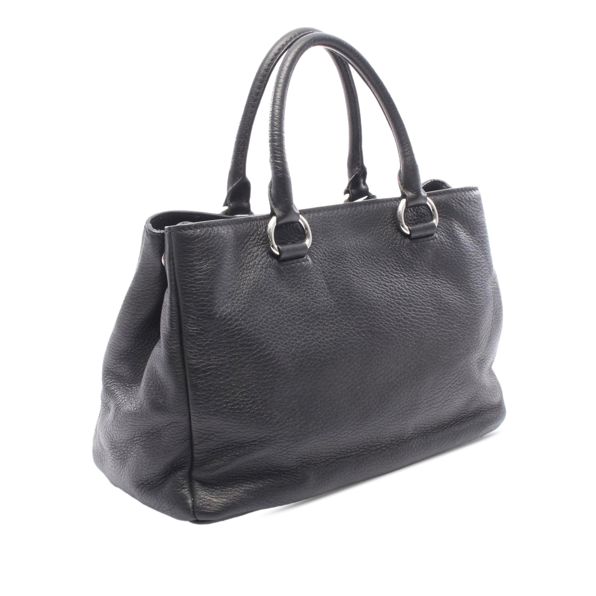 Prada Grained Leather Satchel