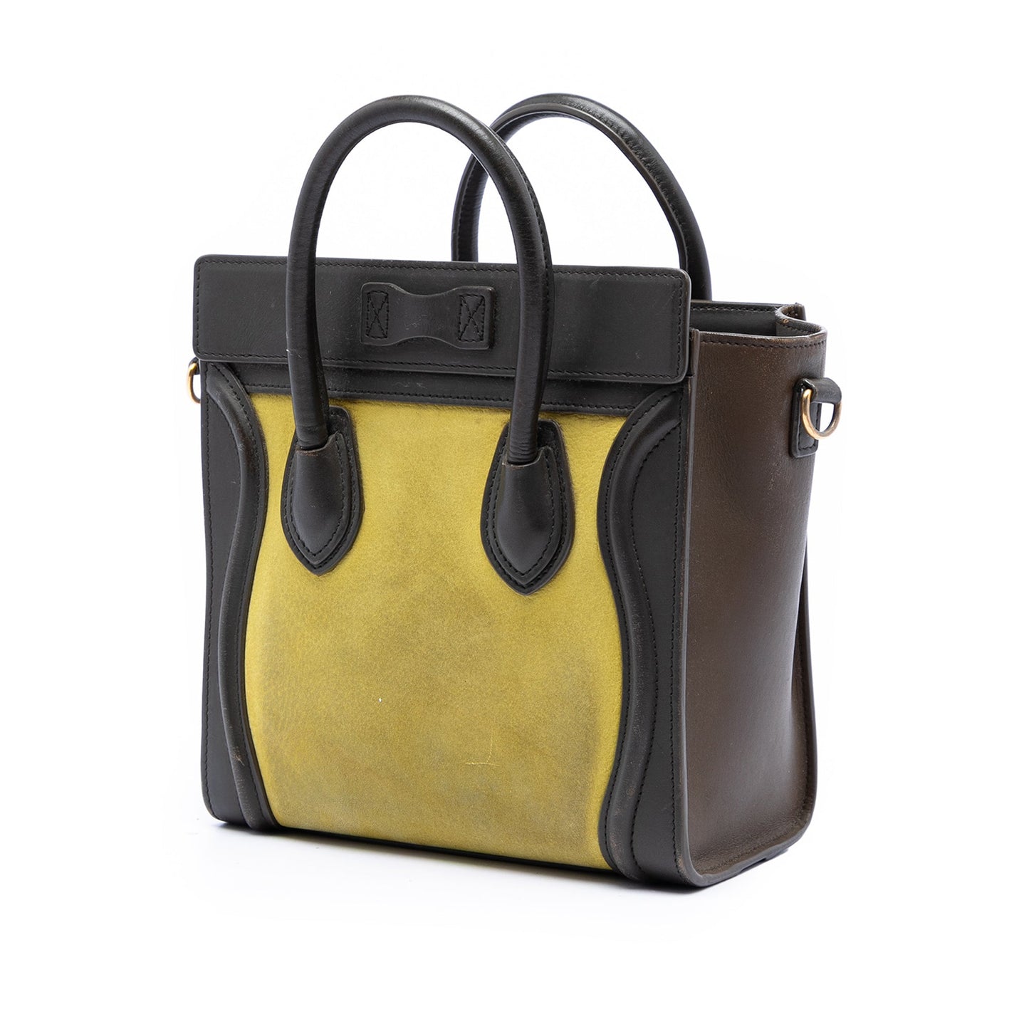 Celine Nano Tricolor Leather Luggage Tote